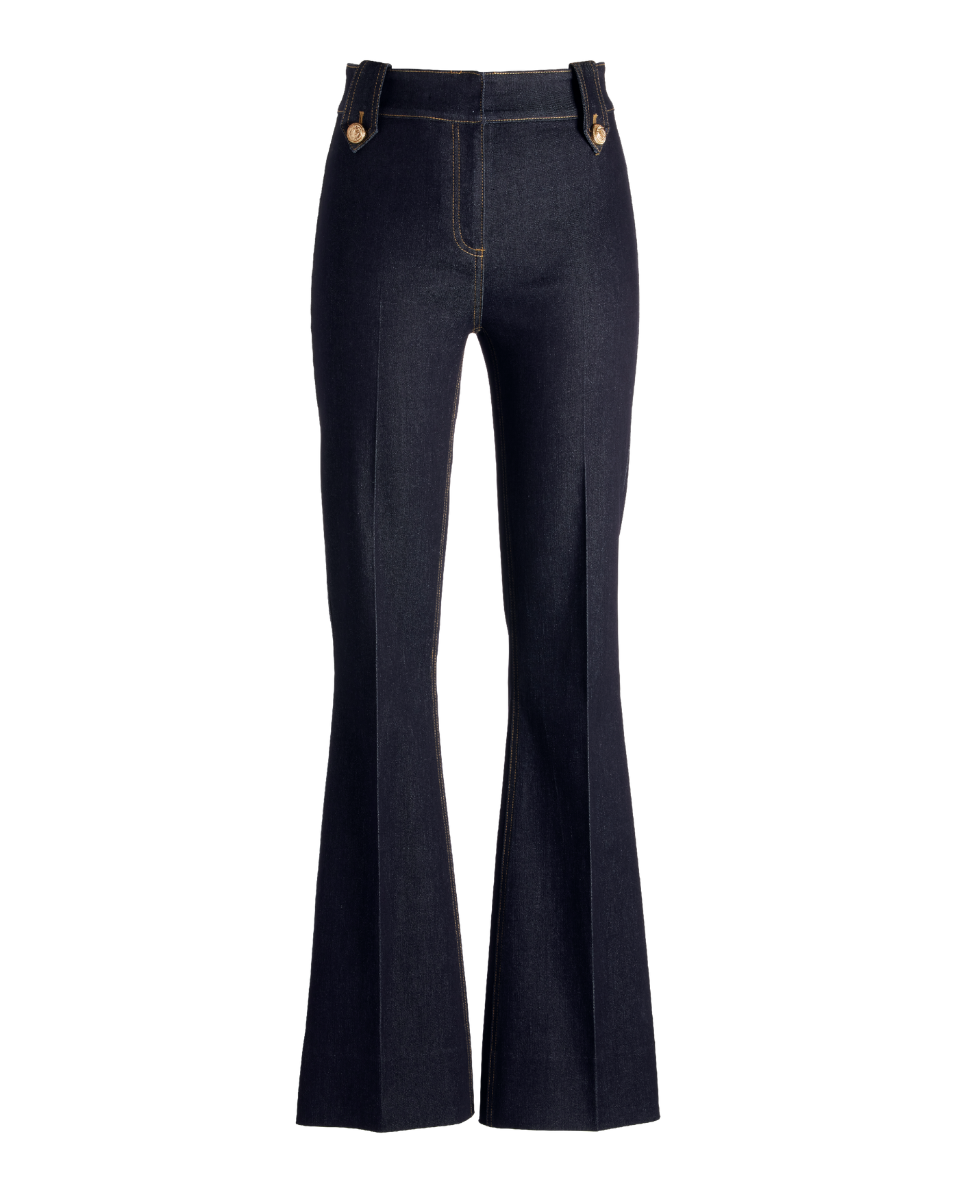 Monterey Crested Button Trouser Jean Dark Rinse