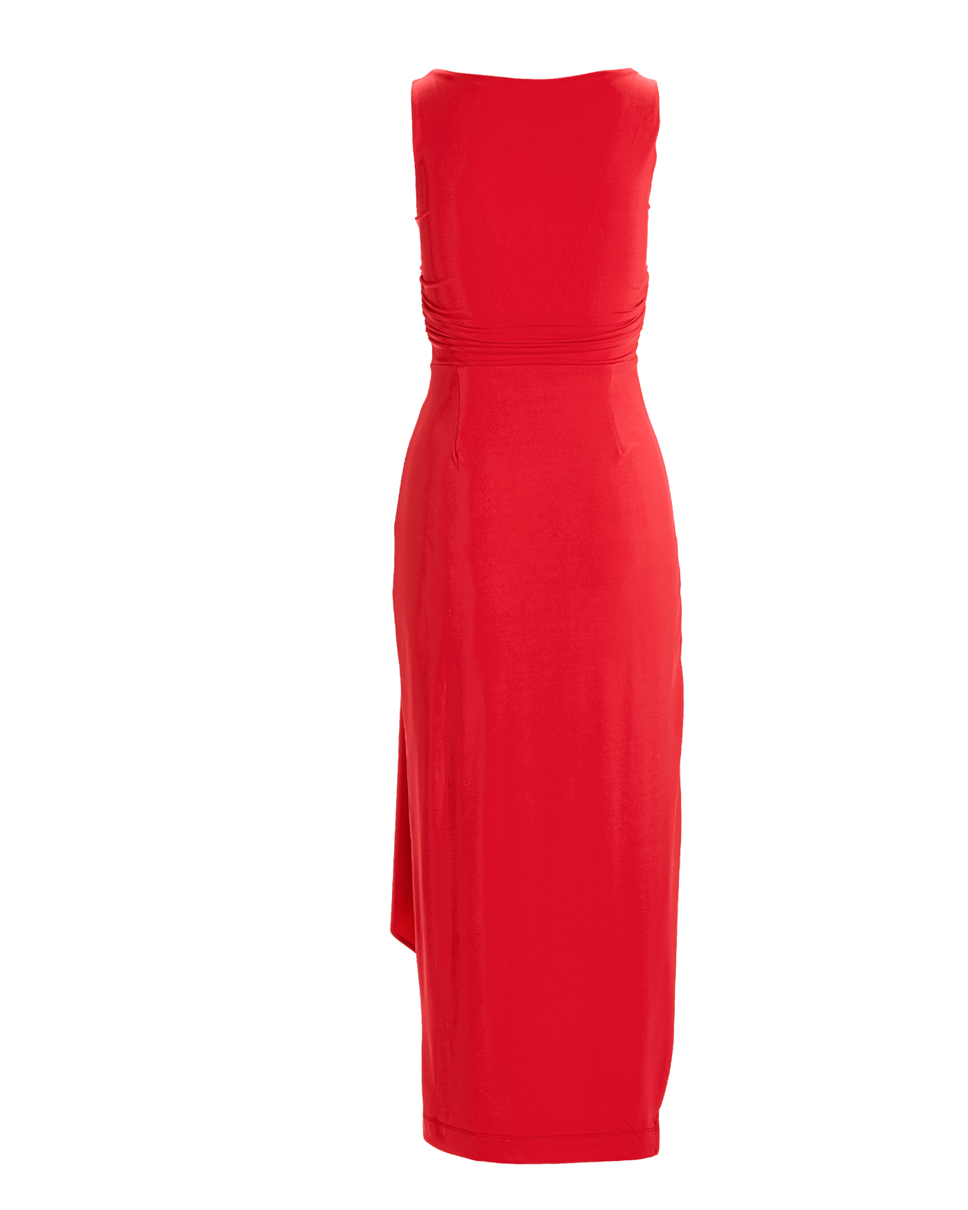 Scoop Neck Side Tie Knit Maxi Dress Bittersweet