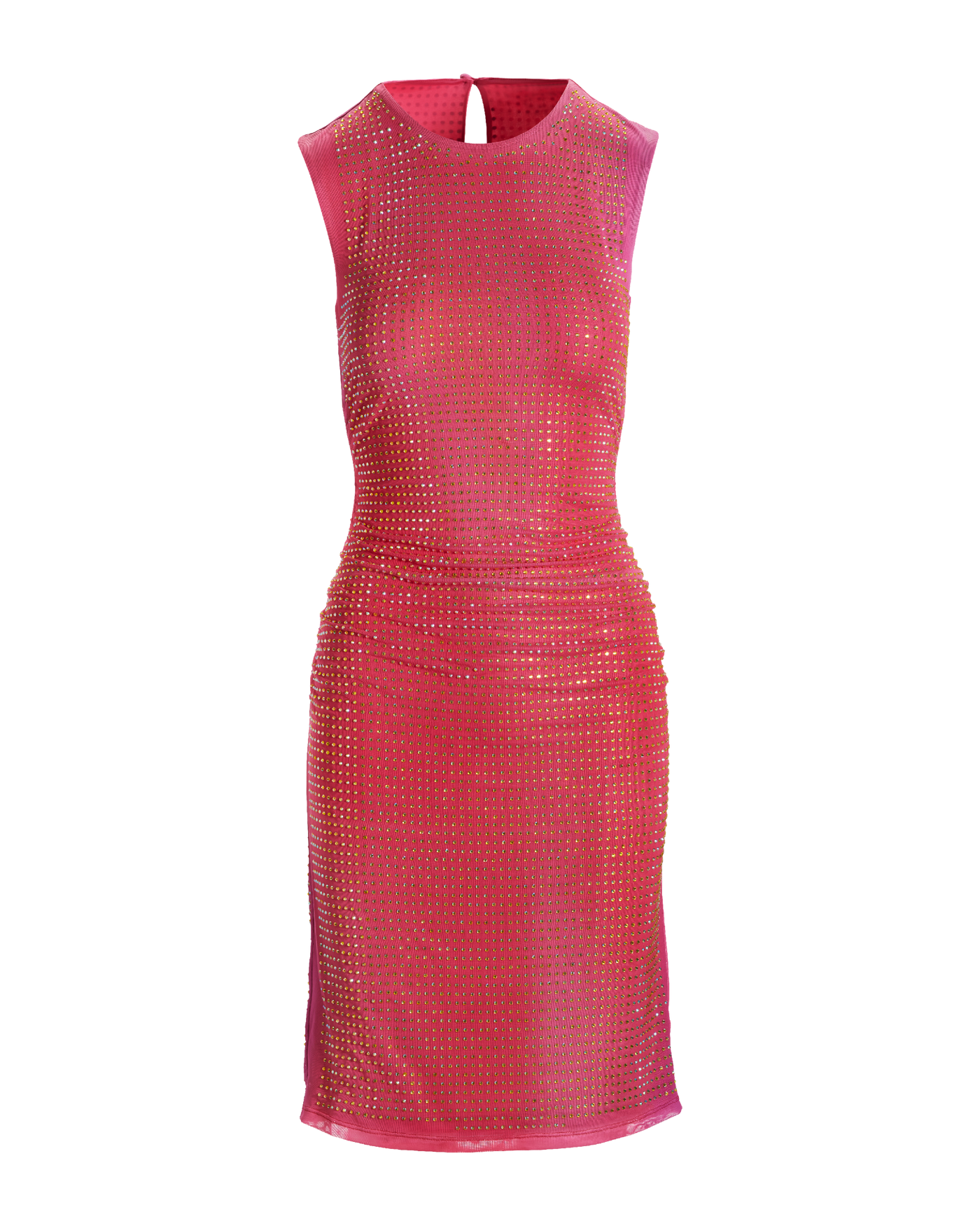 Heat Set Embellished Dye Print Mesh Dress - Disco Dye | Boston Proper