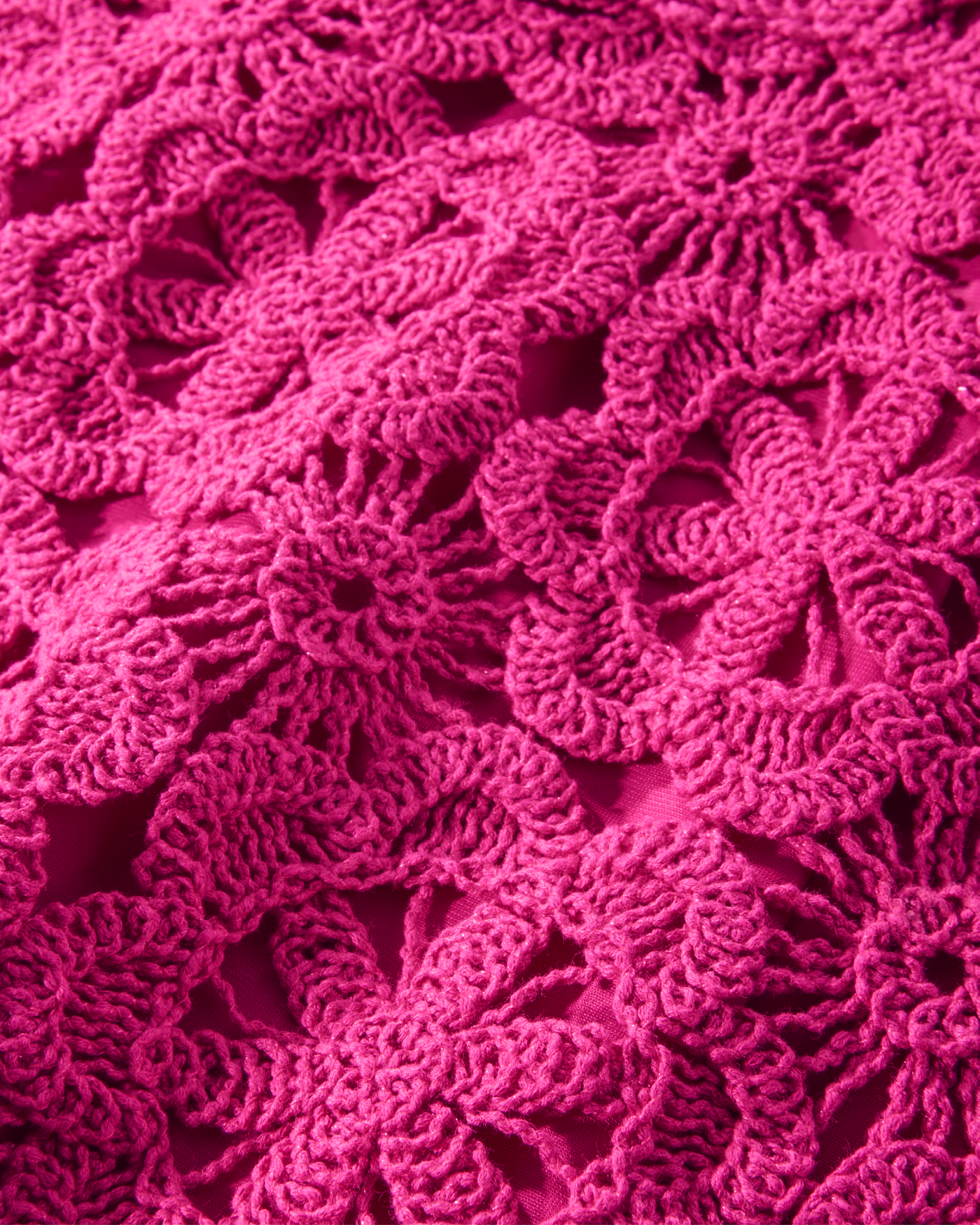 Crochet Keyhole High Neck Sweater Tank - Raspberry Rose | Boston