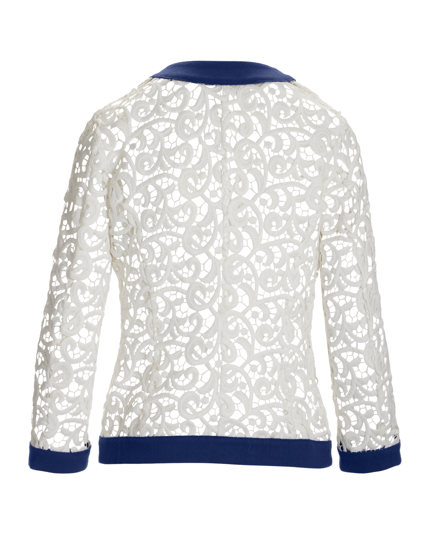 Lace Parisian Grommet Jacket White Multi