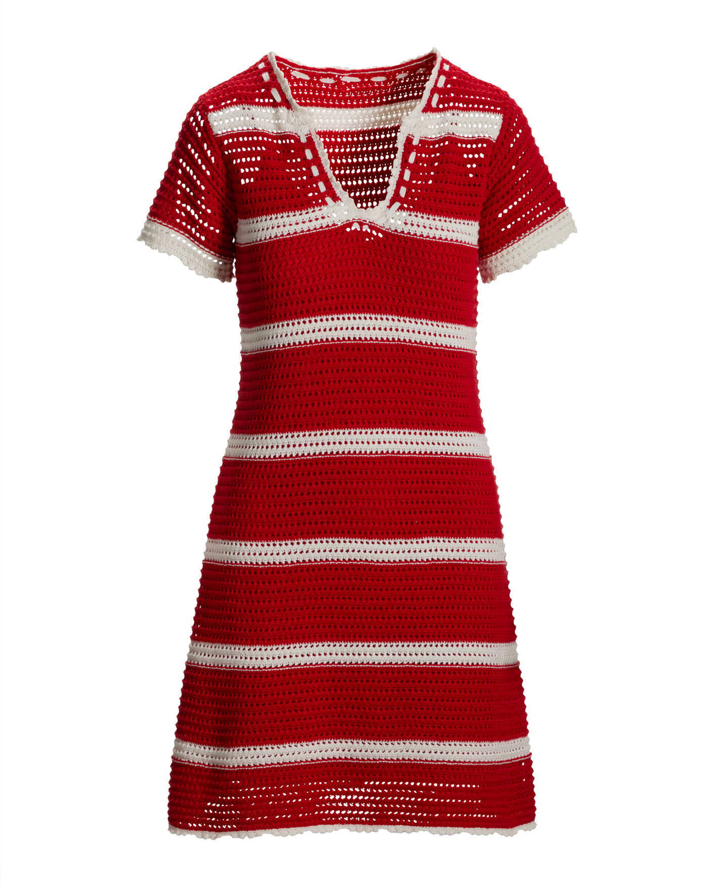 red and grey striped sweater dress BECCA HALTER DRESS
