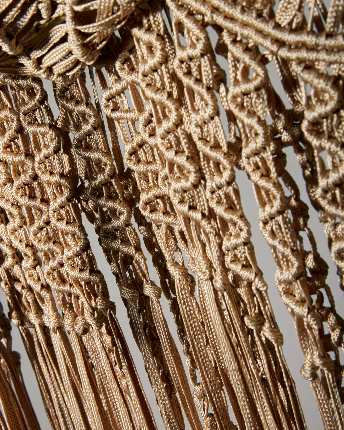 Macrame Fringe Cardigan Sesame
