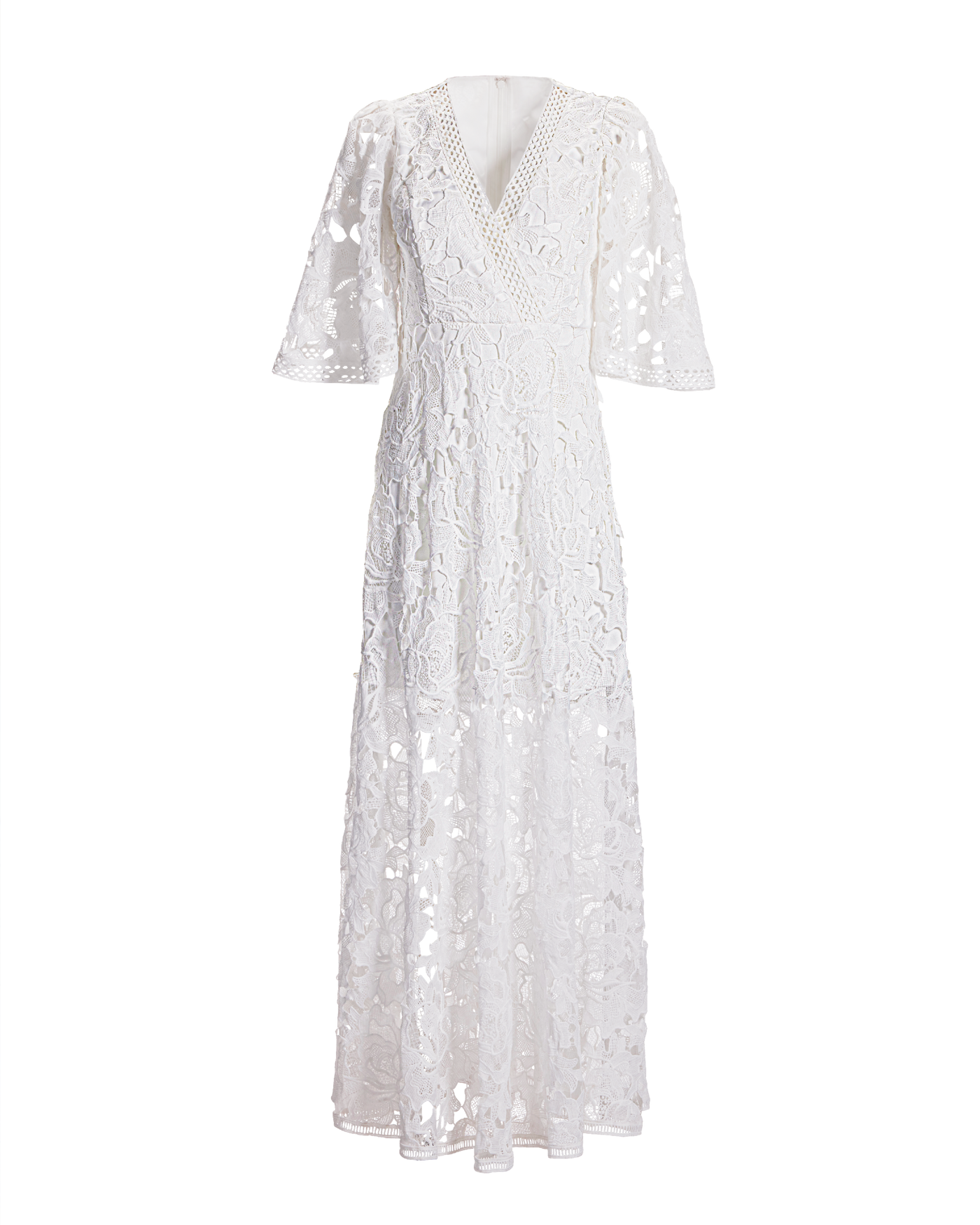 farm rio black soft garden lace maxi dress FARM Rio Black Majestic Garden Buttoned Puff Sleeve Maxi Dress, Majestic Garden Black / S