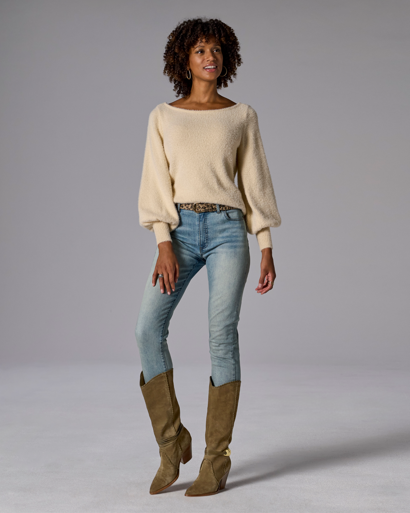 Hardware Western Boot Olive