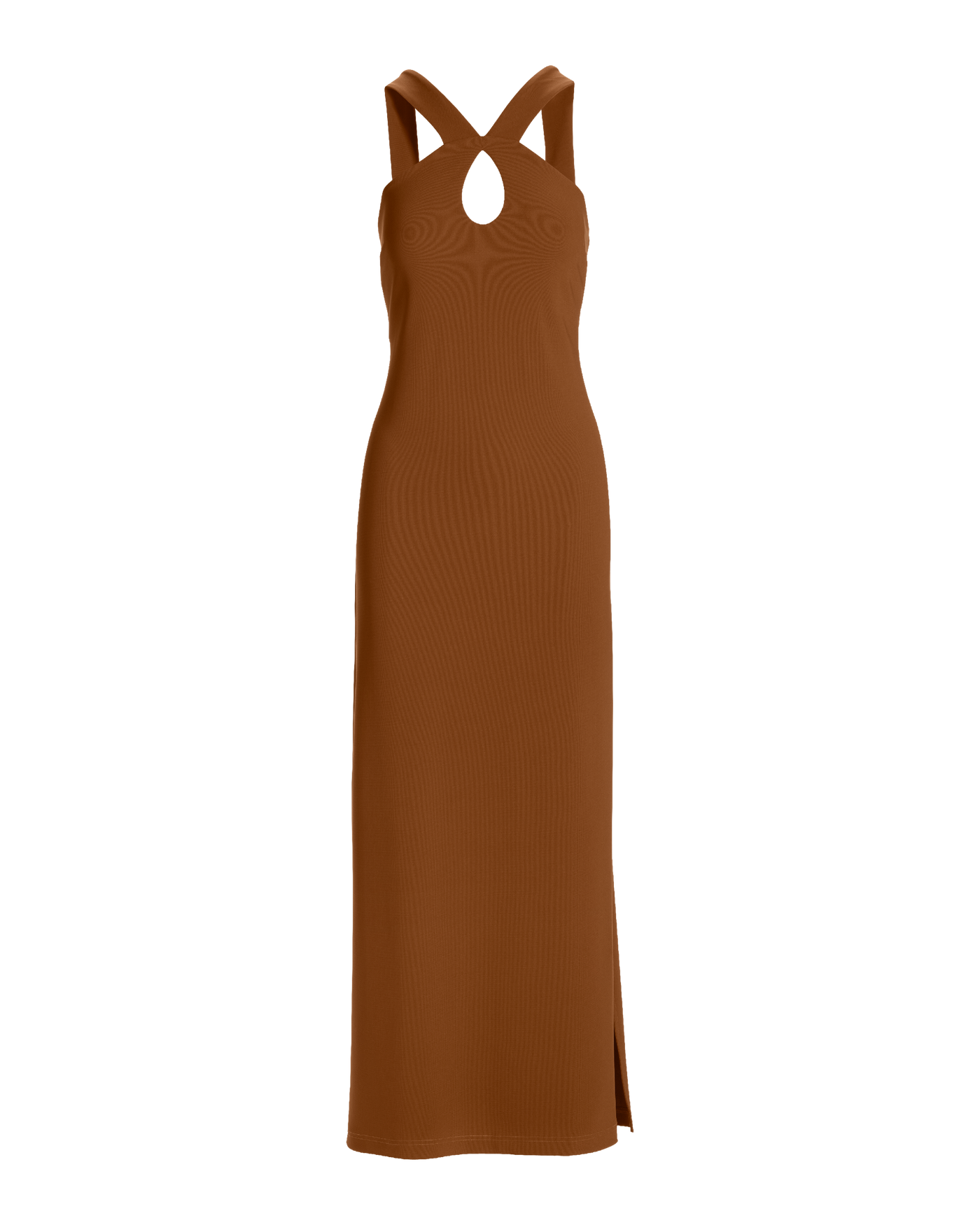 Beyond Travel Keyhole Maxi Dress Toffee