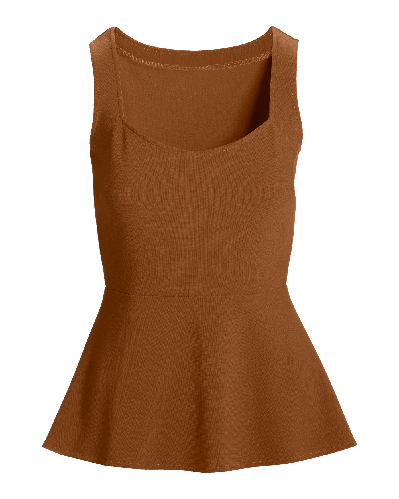 Beyond Travel Sleeveless Peplum Top Toffee | Boston Proper