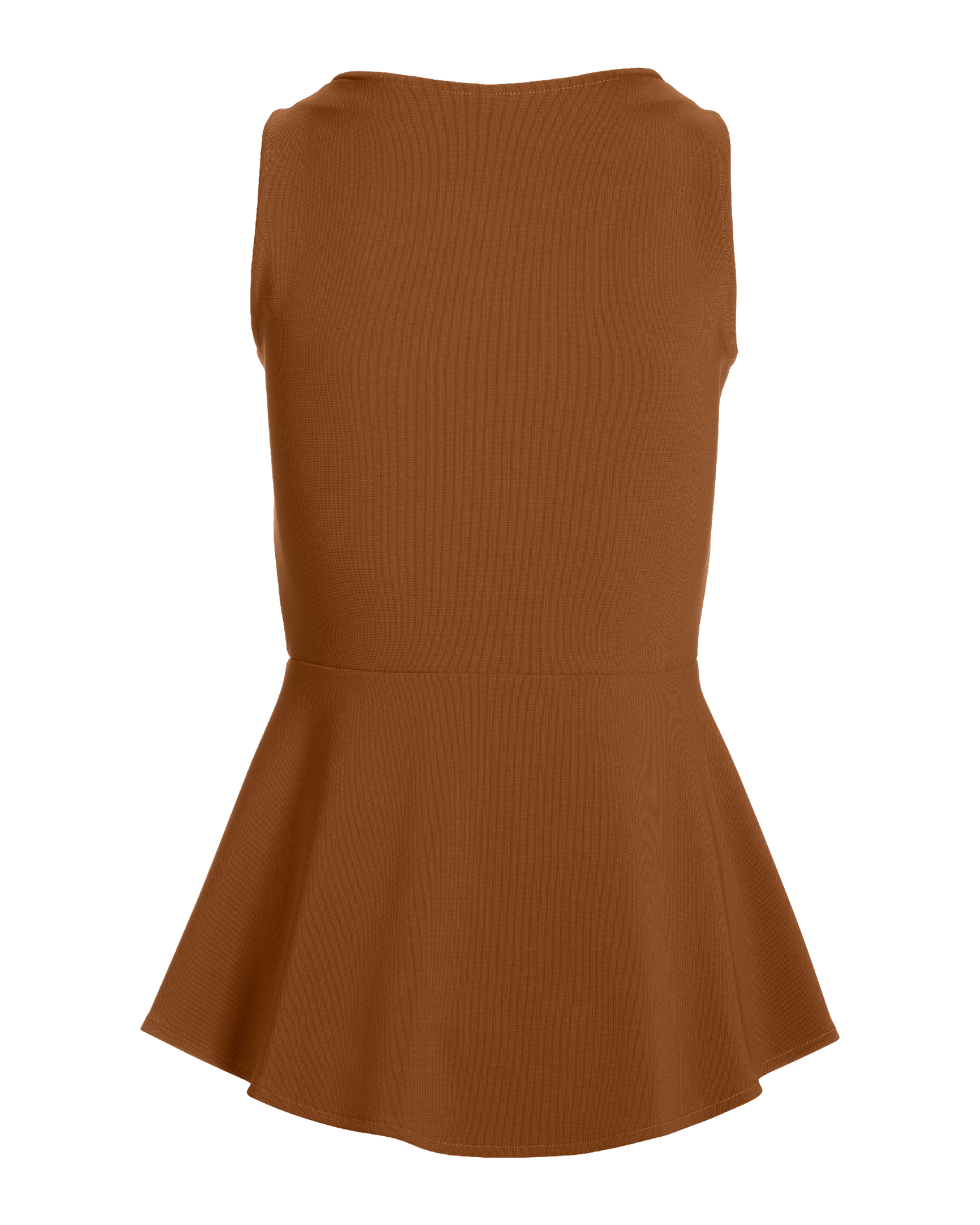 Beyond Travel Sleeveless Peplum Top Toffee | Boston Proper