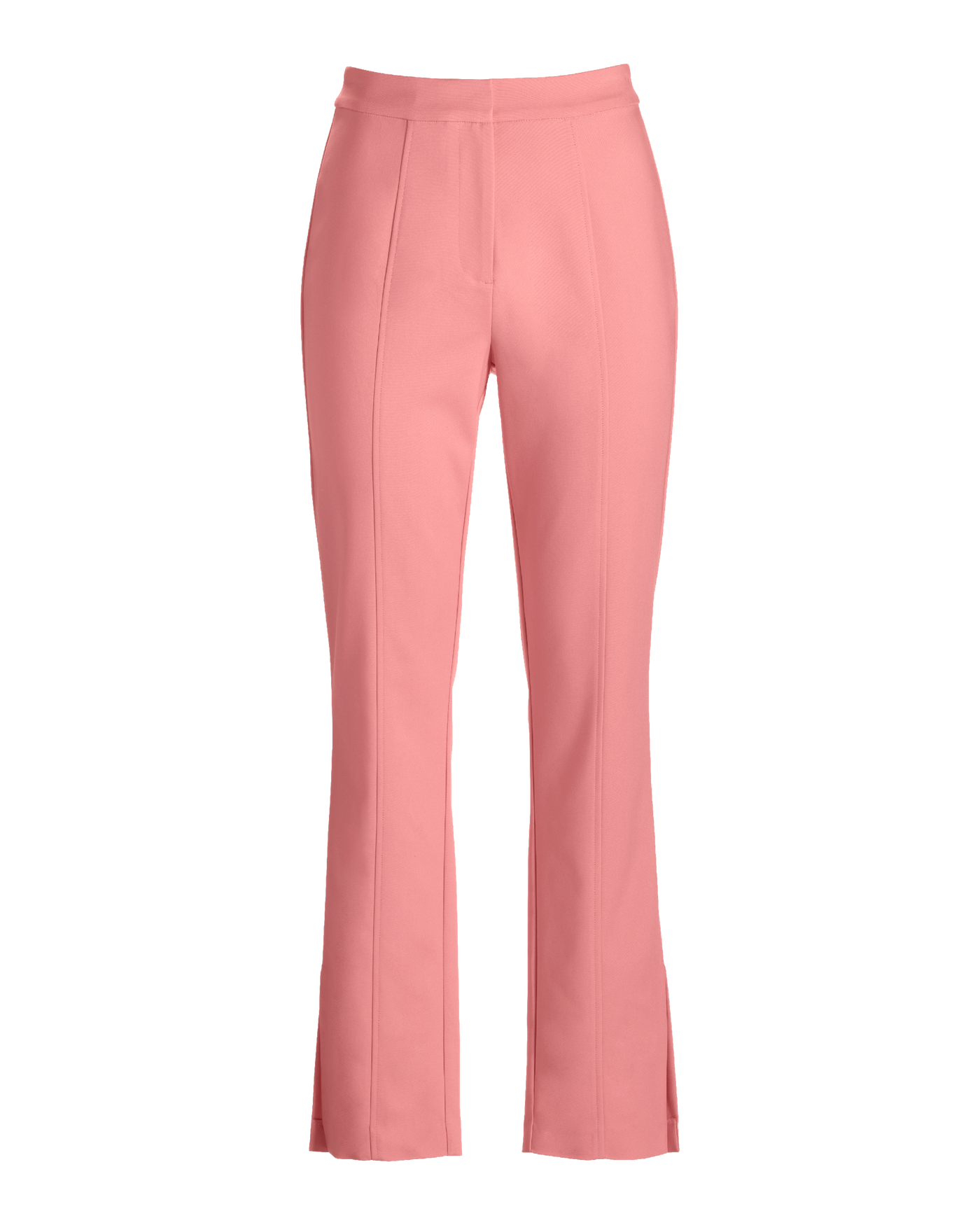 Newport Modern Slim Straight Side Slit Trouser Pant Peony