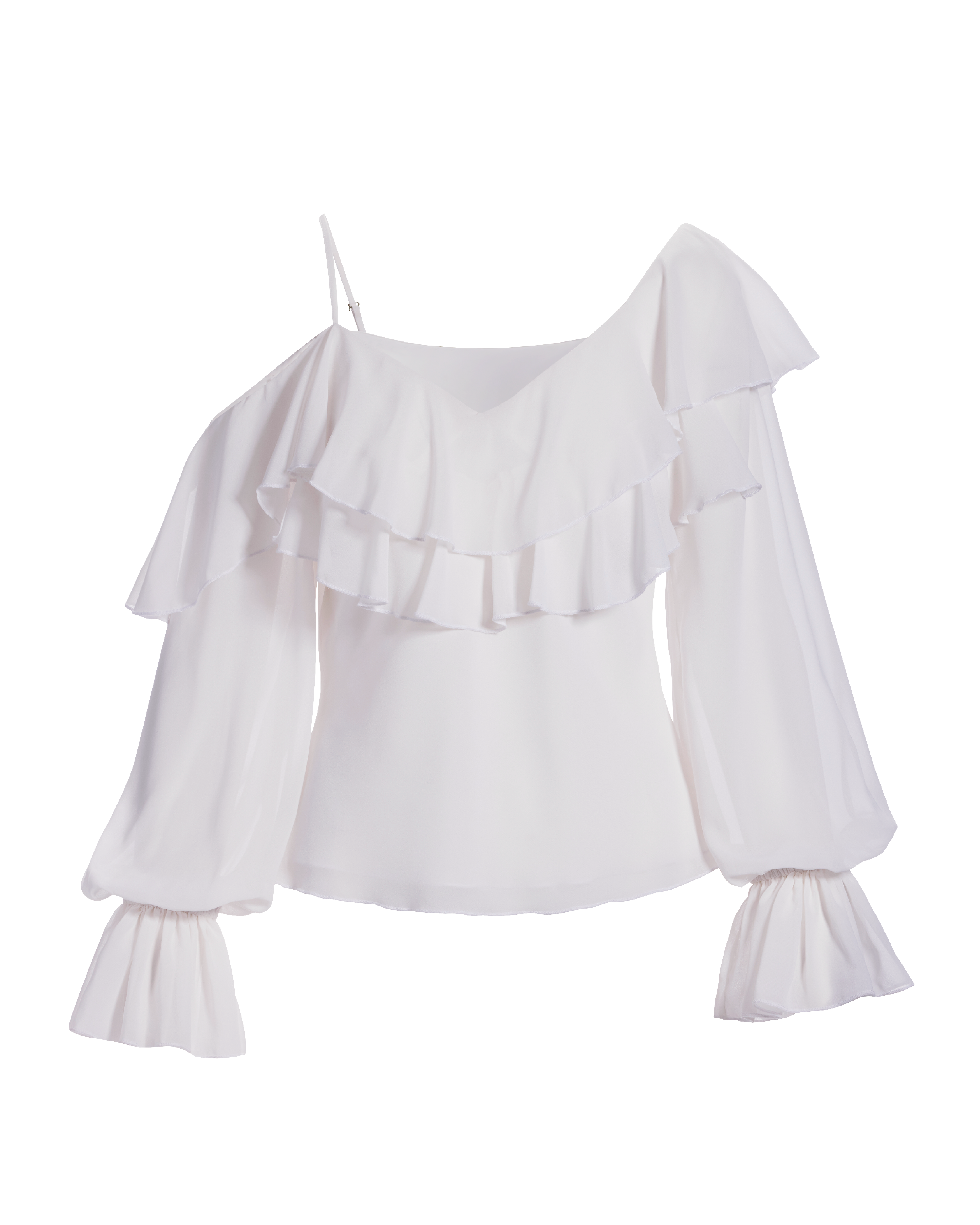 thumbnail image 2 of Square Neck Puff Sleeve Peplum Blouse SHEIN Singapore 2 of 14