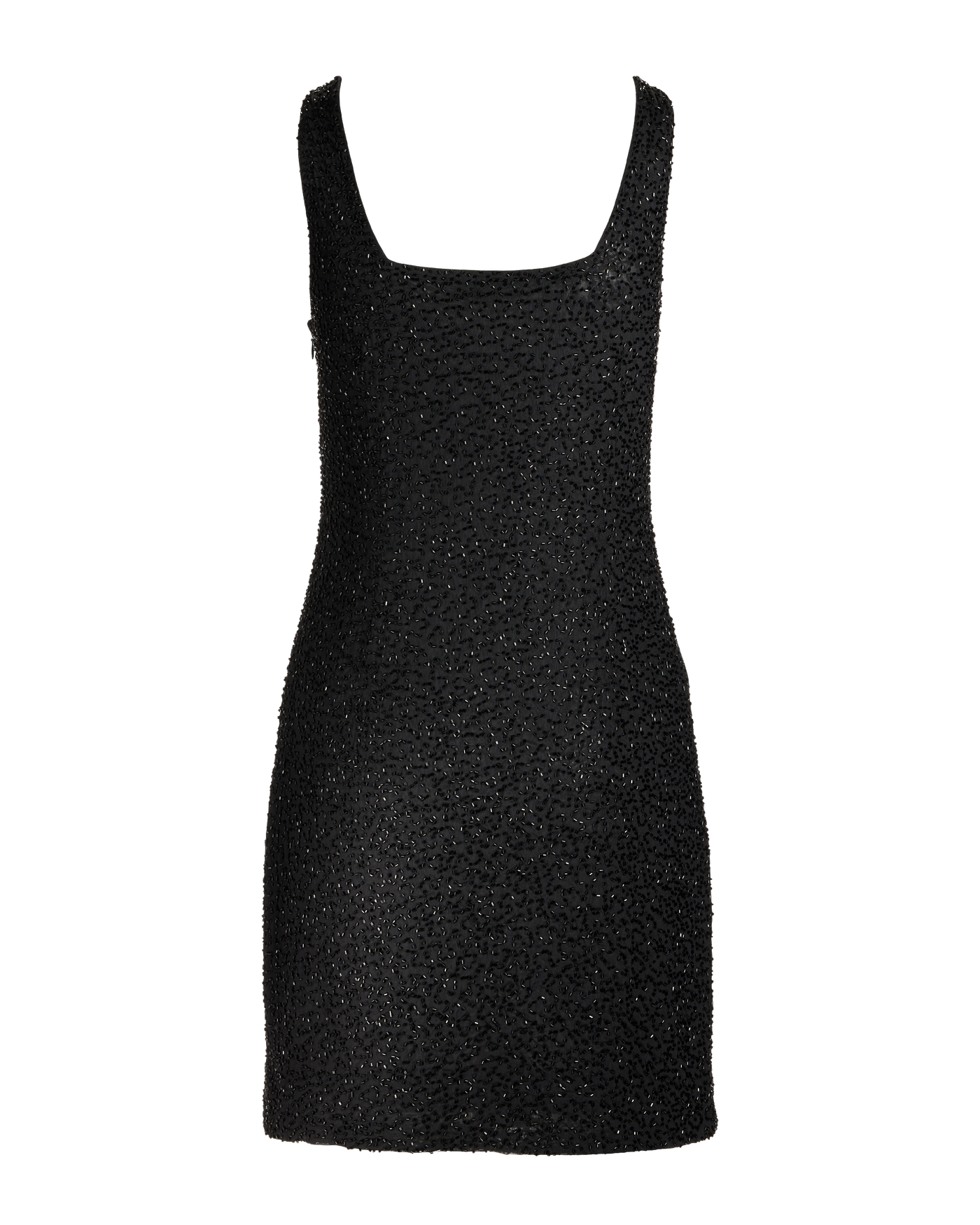 black beaded sheath dress Pearl Embellished Mock Neck Sheath Dress Black