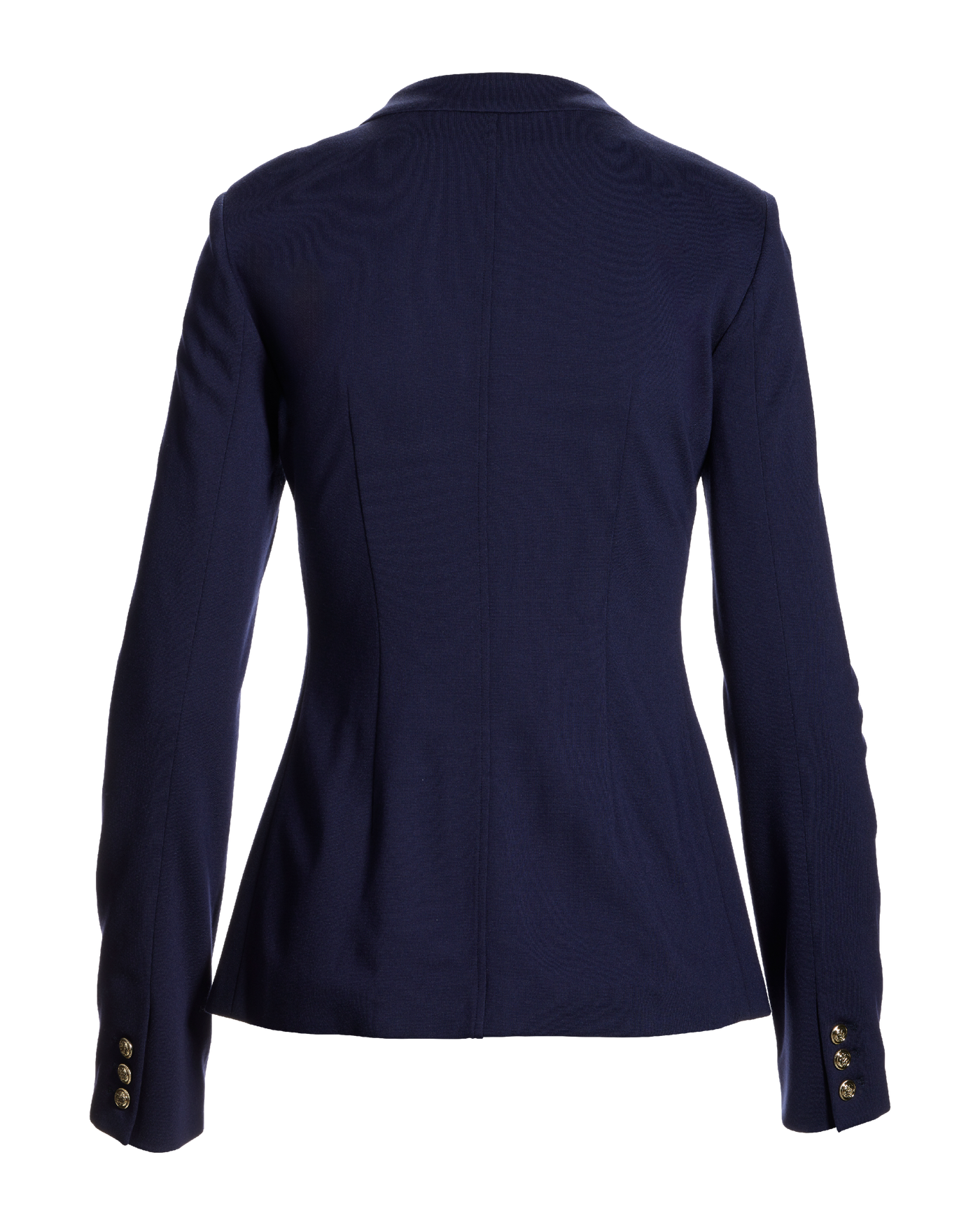 Ultimate Ponte Crest Button Collarless Jacket - Navy | Boston Proper