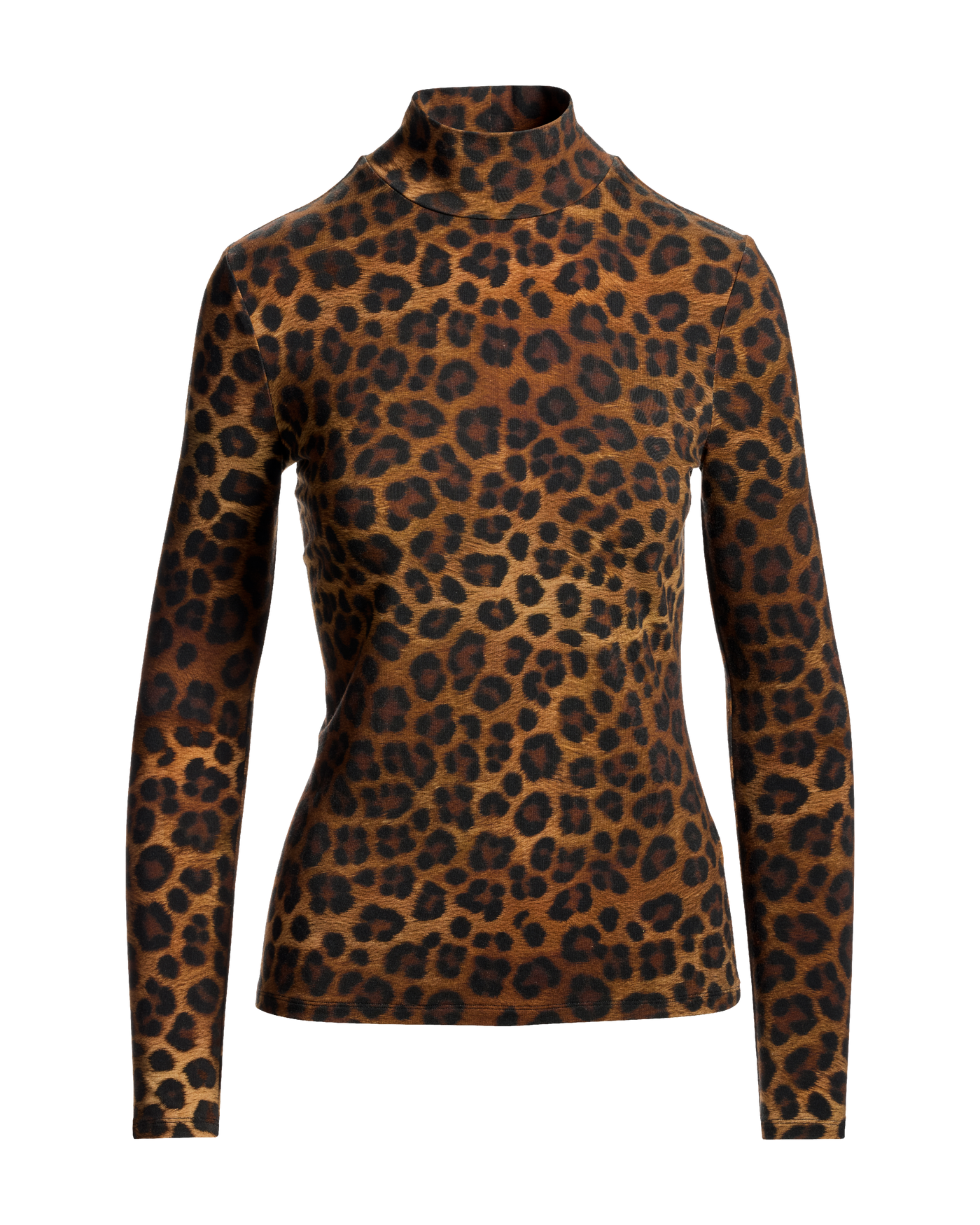 Long Sleeve Printed Turtleneck Fierce Feline
