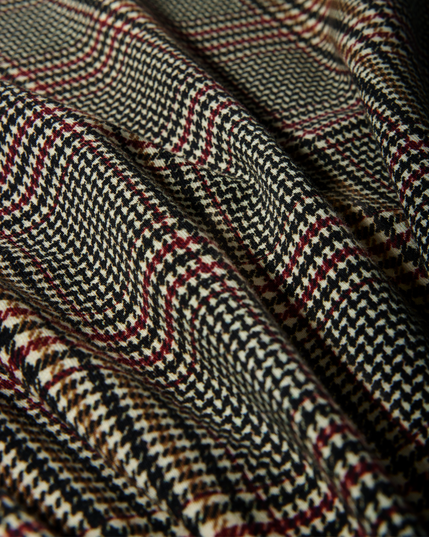 Long Sleeve Printed Turtleneck Proper Plaid