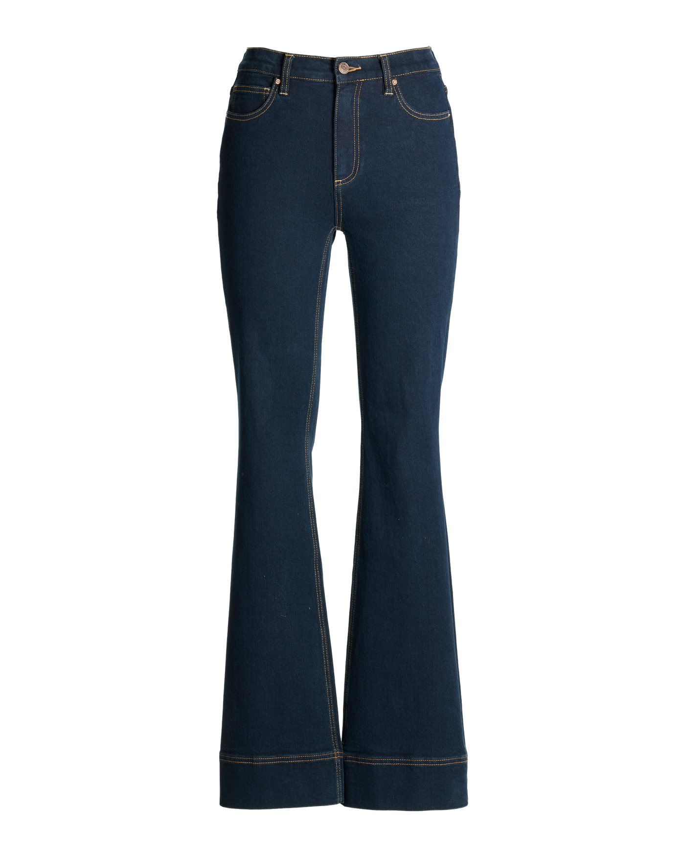 Monterey High Rise Wide Hem Bootcut Jean Dark Rinse Boston Proper