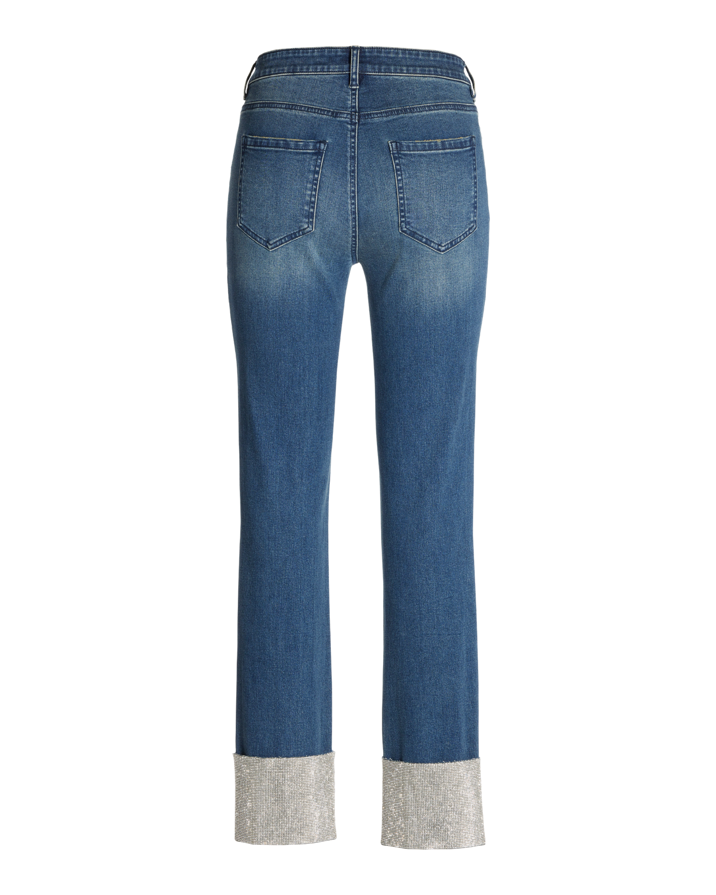 Newport Relaxed Embellished Cuff Jean Medium Wash