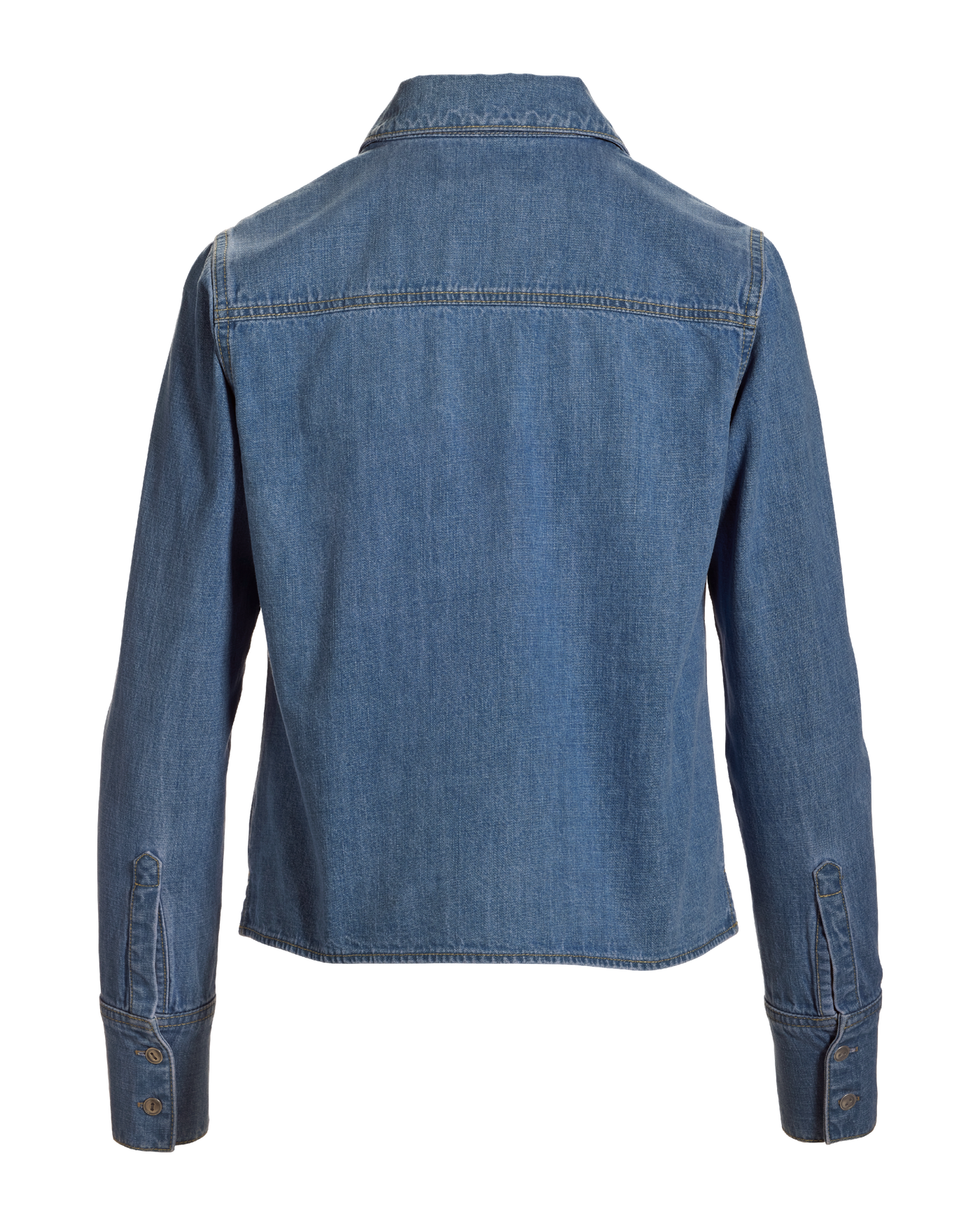 Denim Meet-Me-At-The-Waist Shirt Light Wash