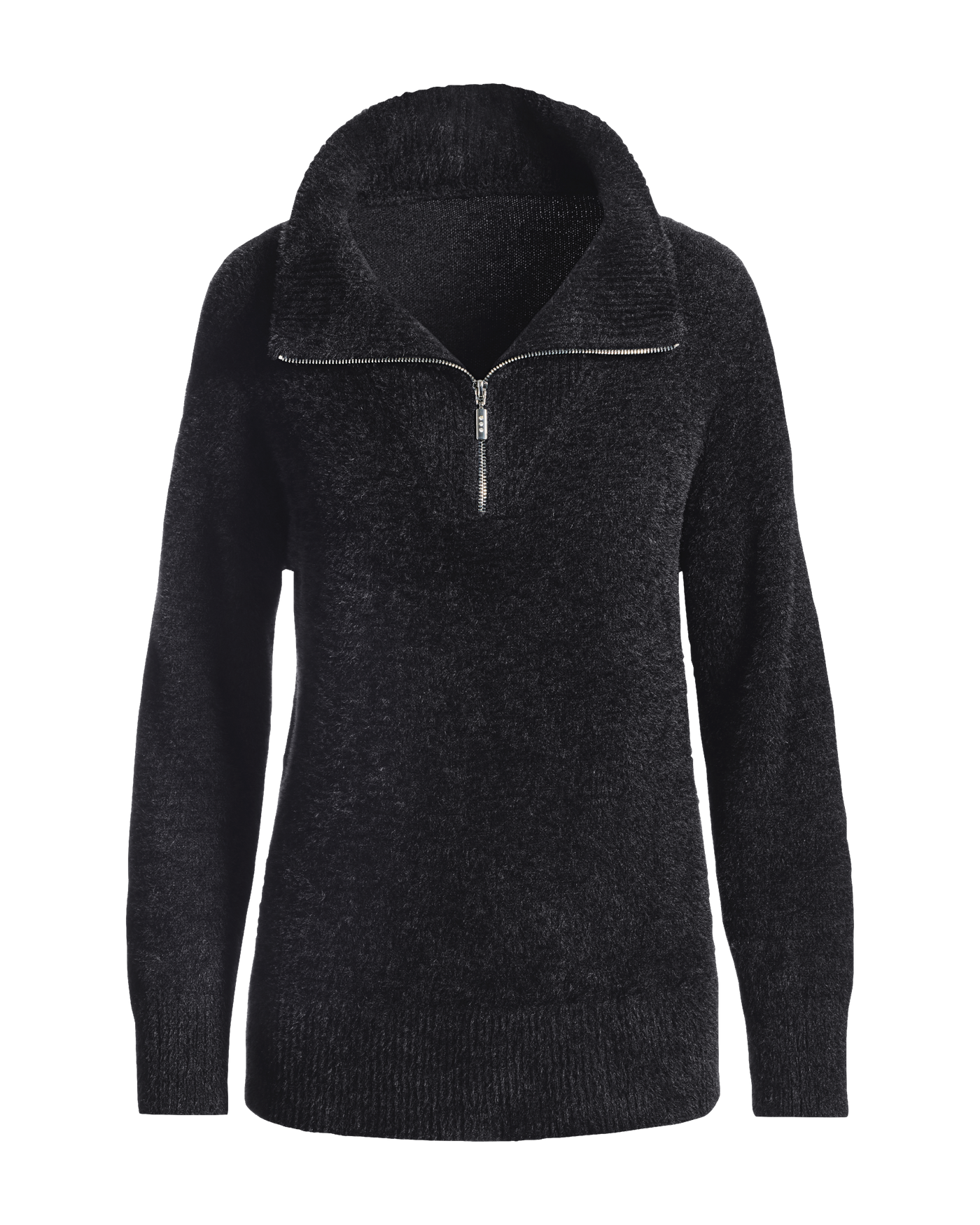 Plush Quarter Zip Sweater Proper Black