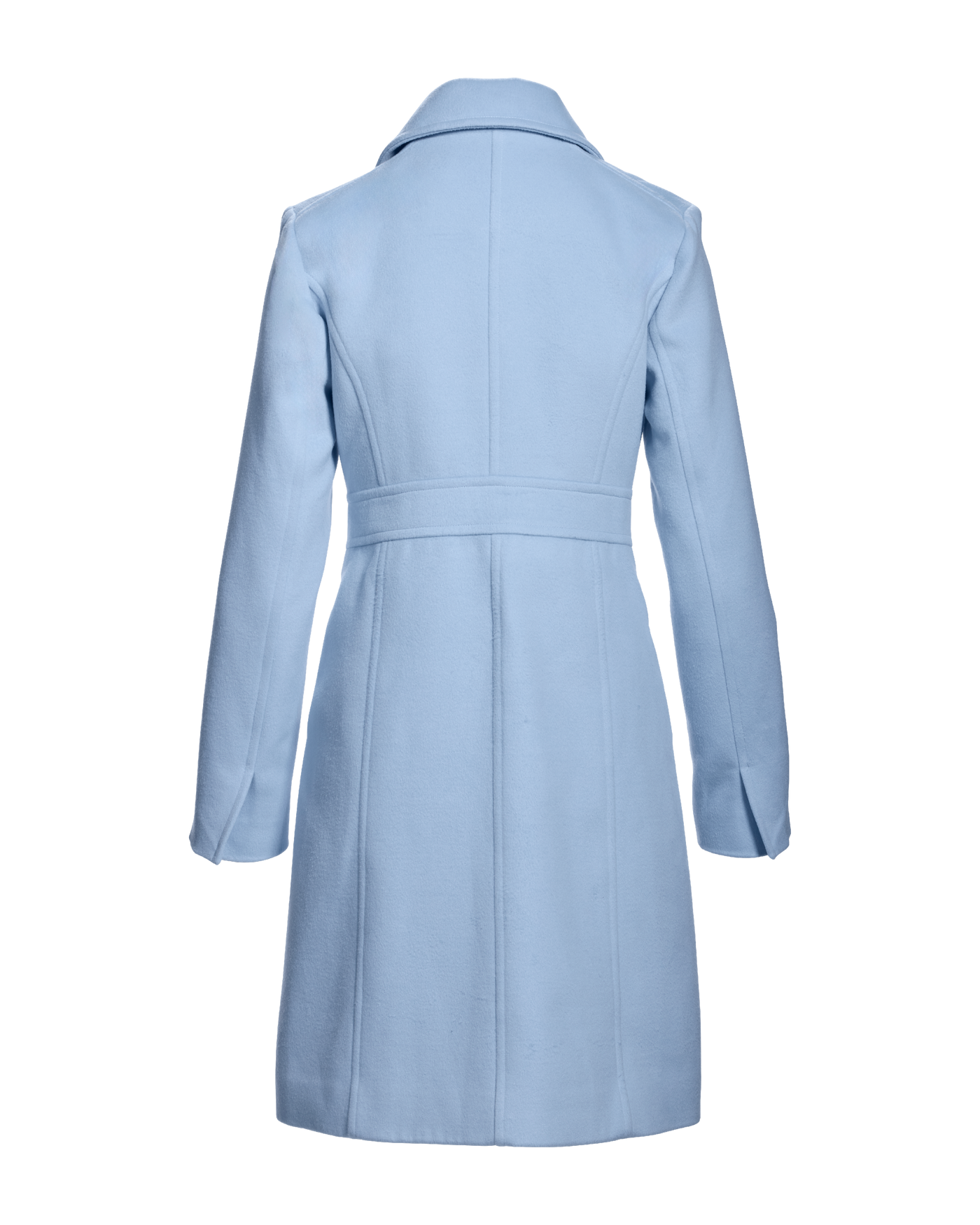 Luxe Collared Waist Shape Topcoat Blue Daze