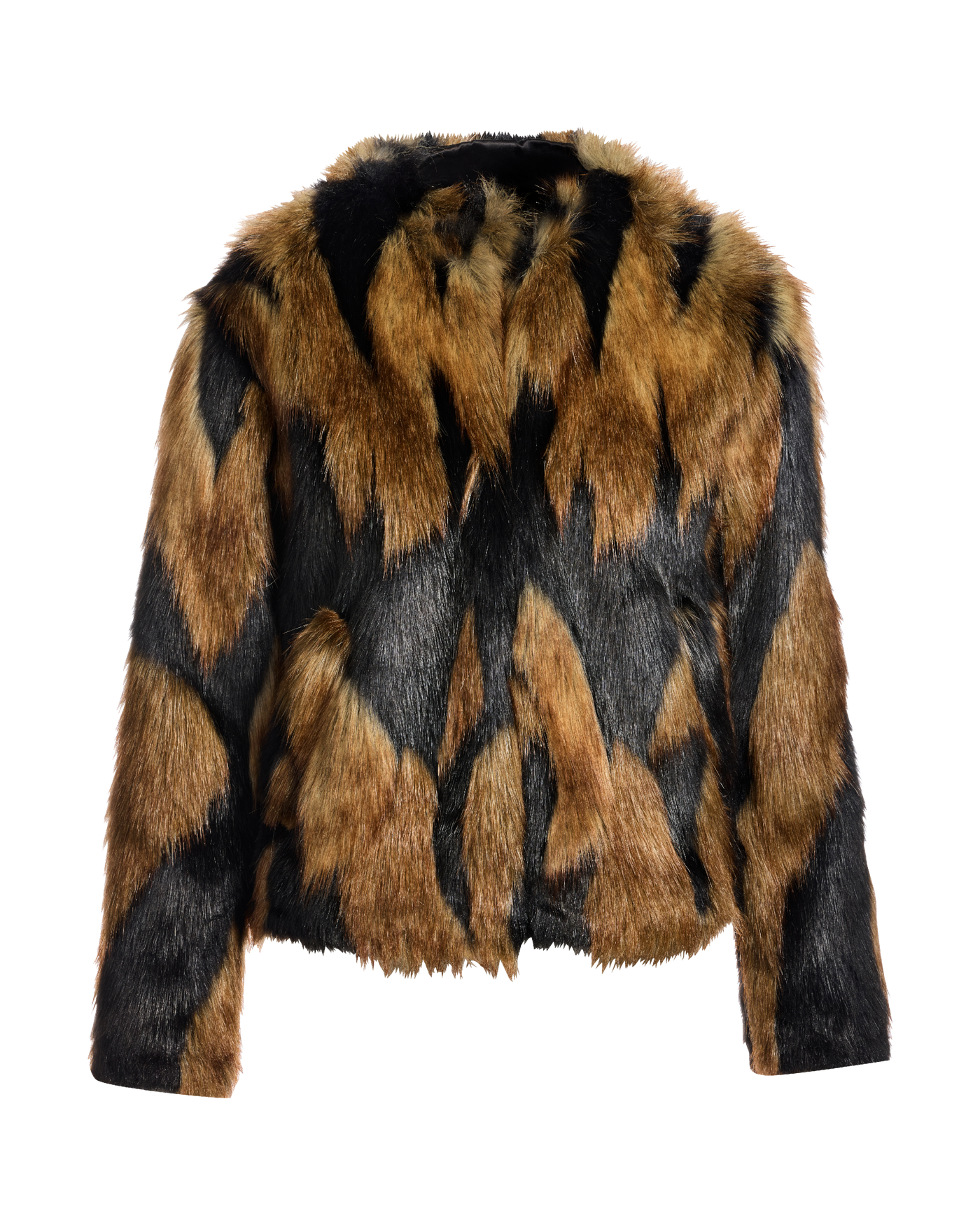 Neutral Multicolor Faux Fur Chubby Neutral Multi