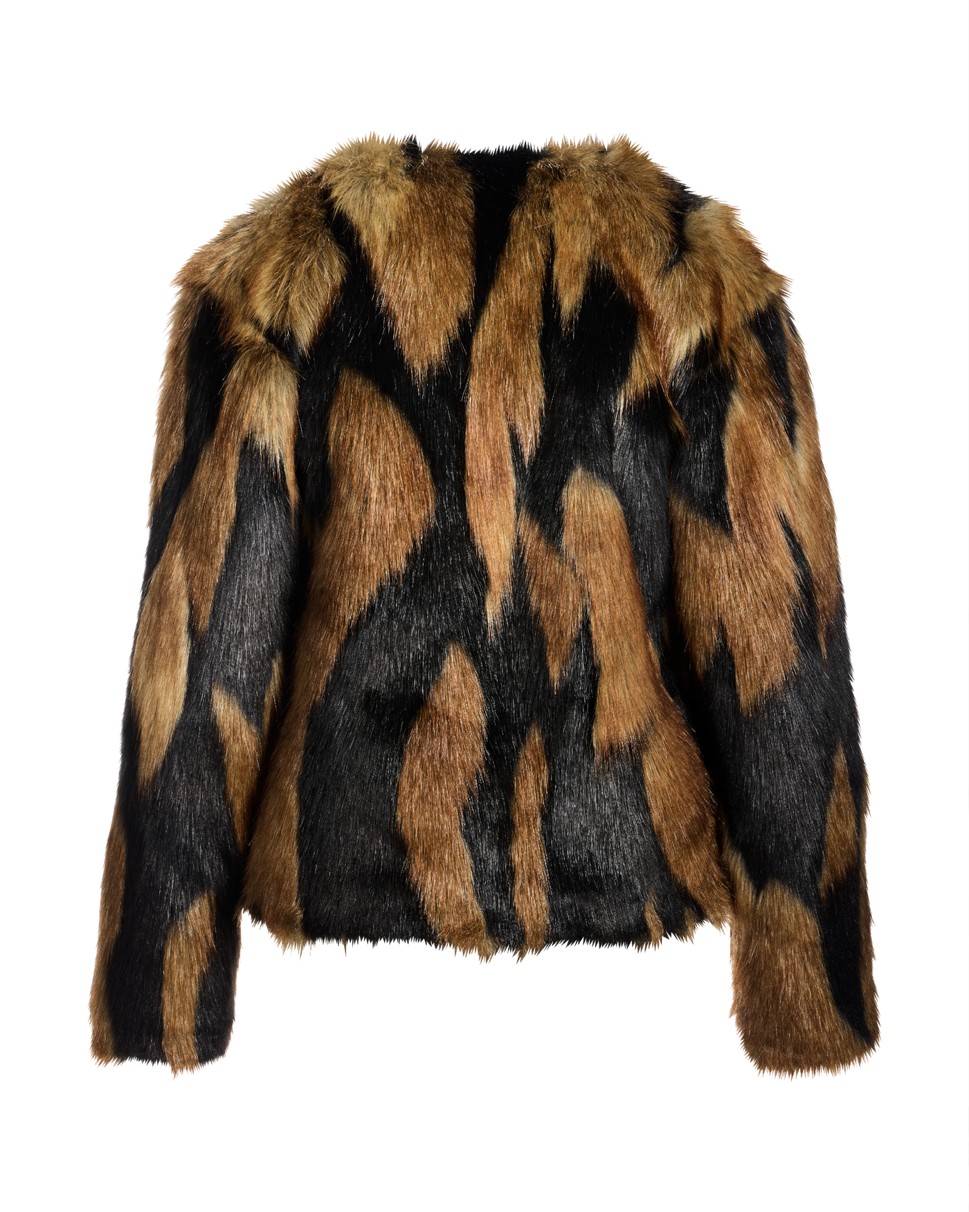 Neutral Multicolor Faux Fur Chubby Neutral Multi
