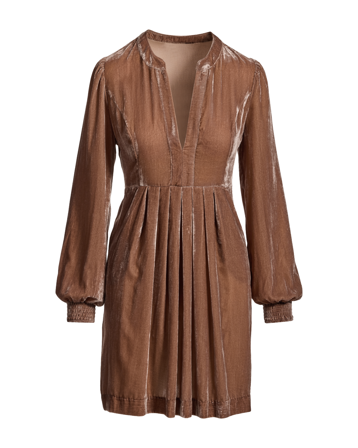 brown crushed velvet dress Roxanne Velvet Corset Maxi Dress / Cacao Brown | MESHKI main image 0