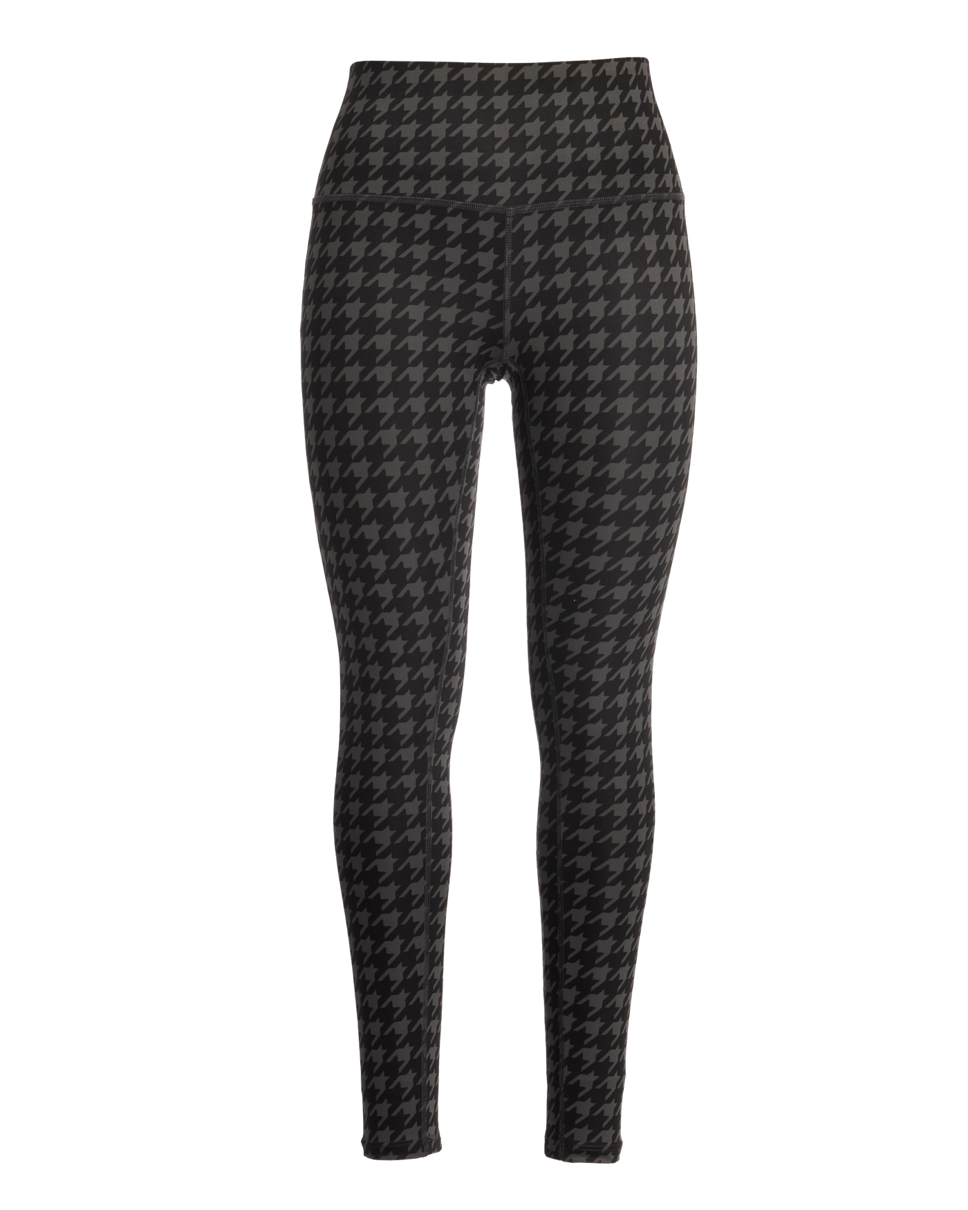 High Waisted Printed Sport Legging Graphite Houndstooth