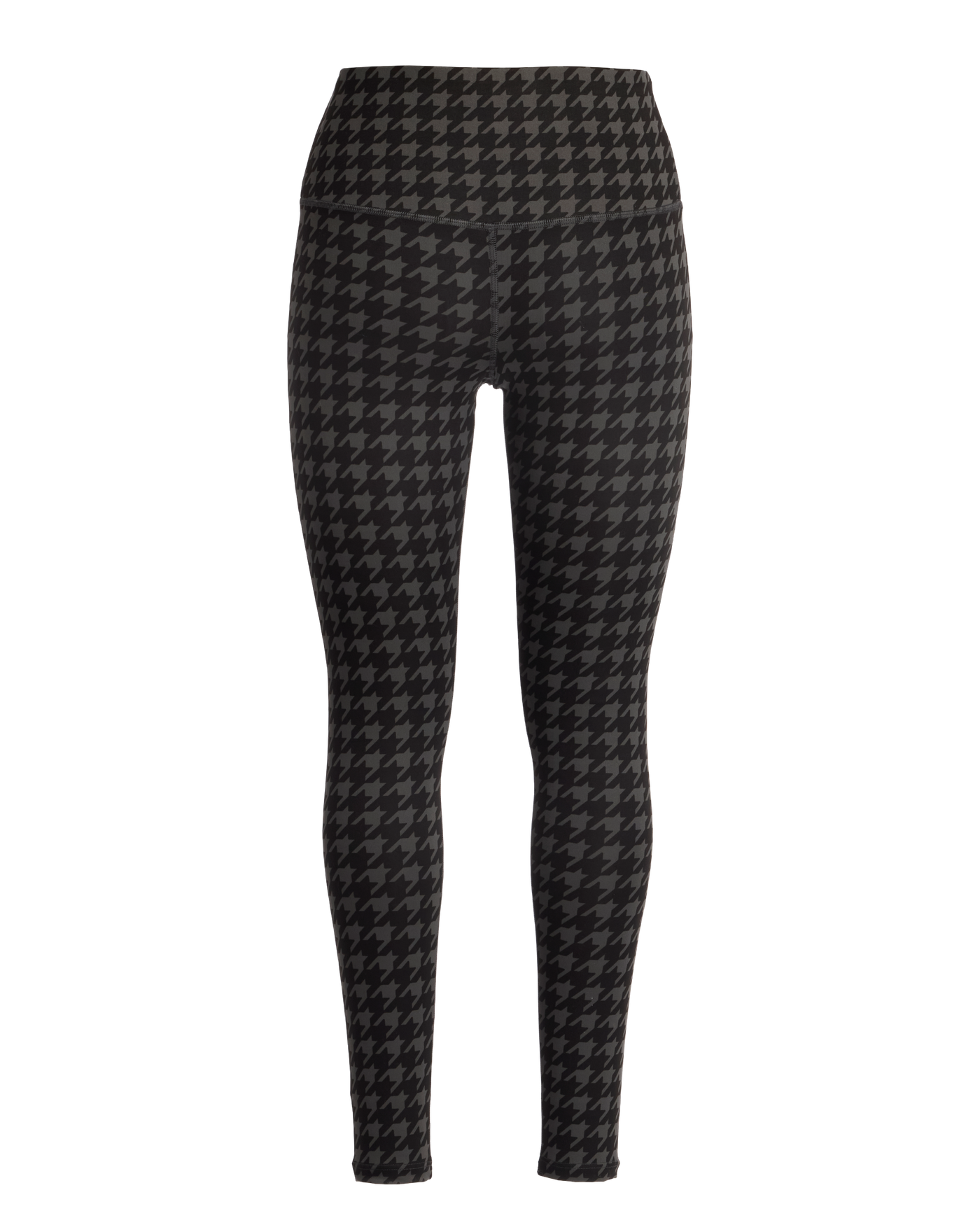 High Waisted Printed Sport Legging Graphite Houndstooth