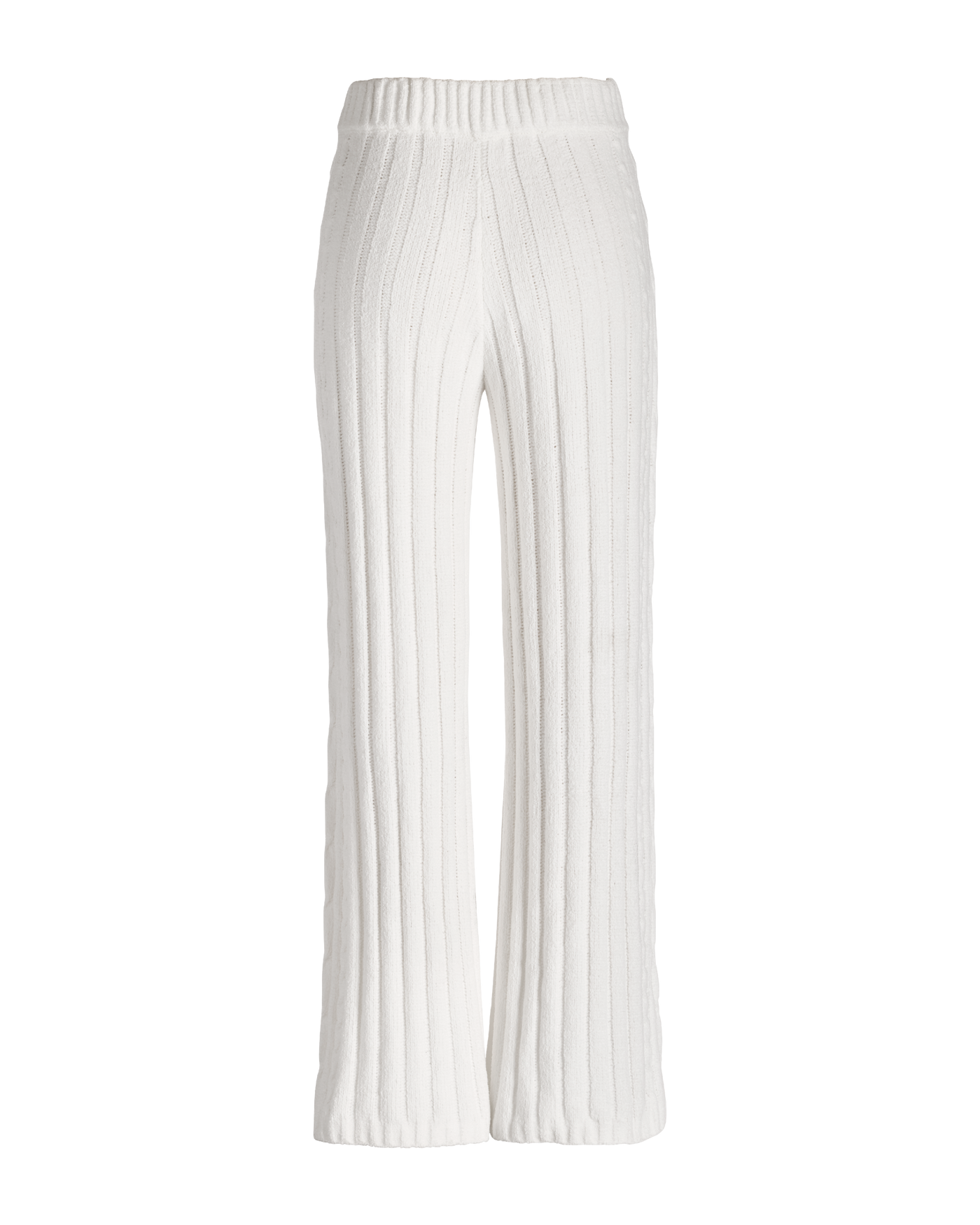 Cable Cardigan Wide Leg Lounge Set Off White