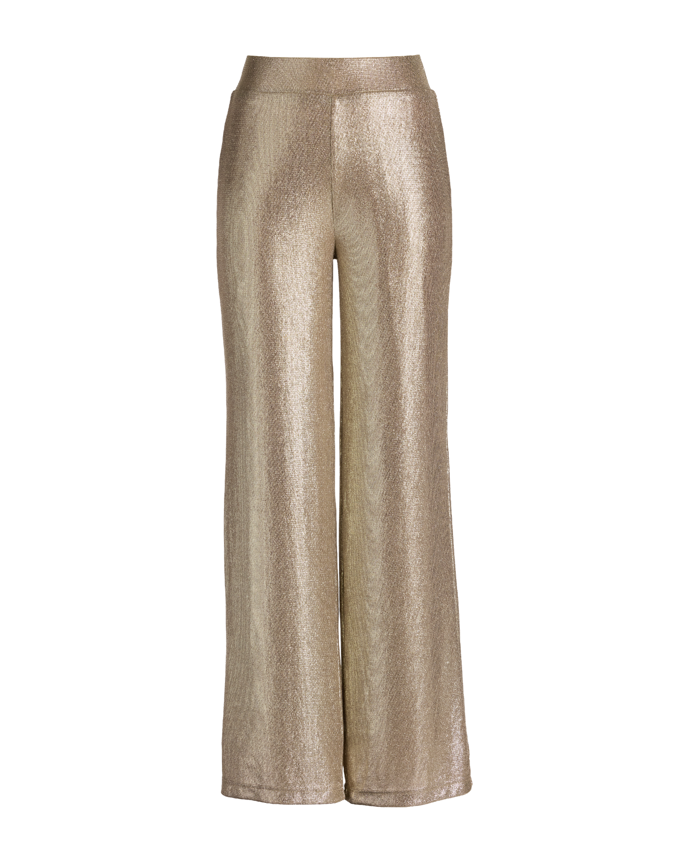 Wide Leg Shimmer Pant Light Gold