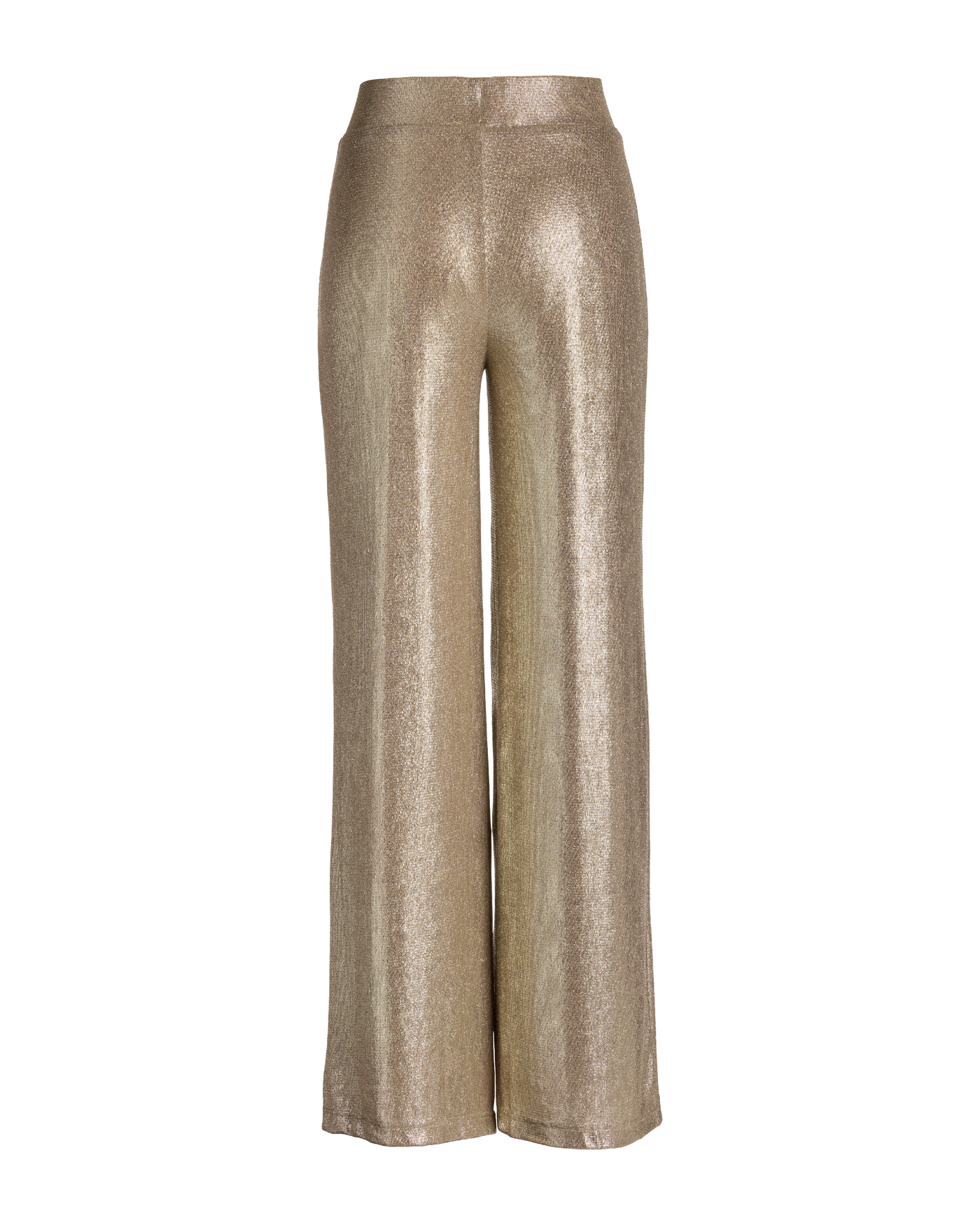 Wide Leg Shimmer Pant Light Gold