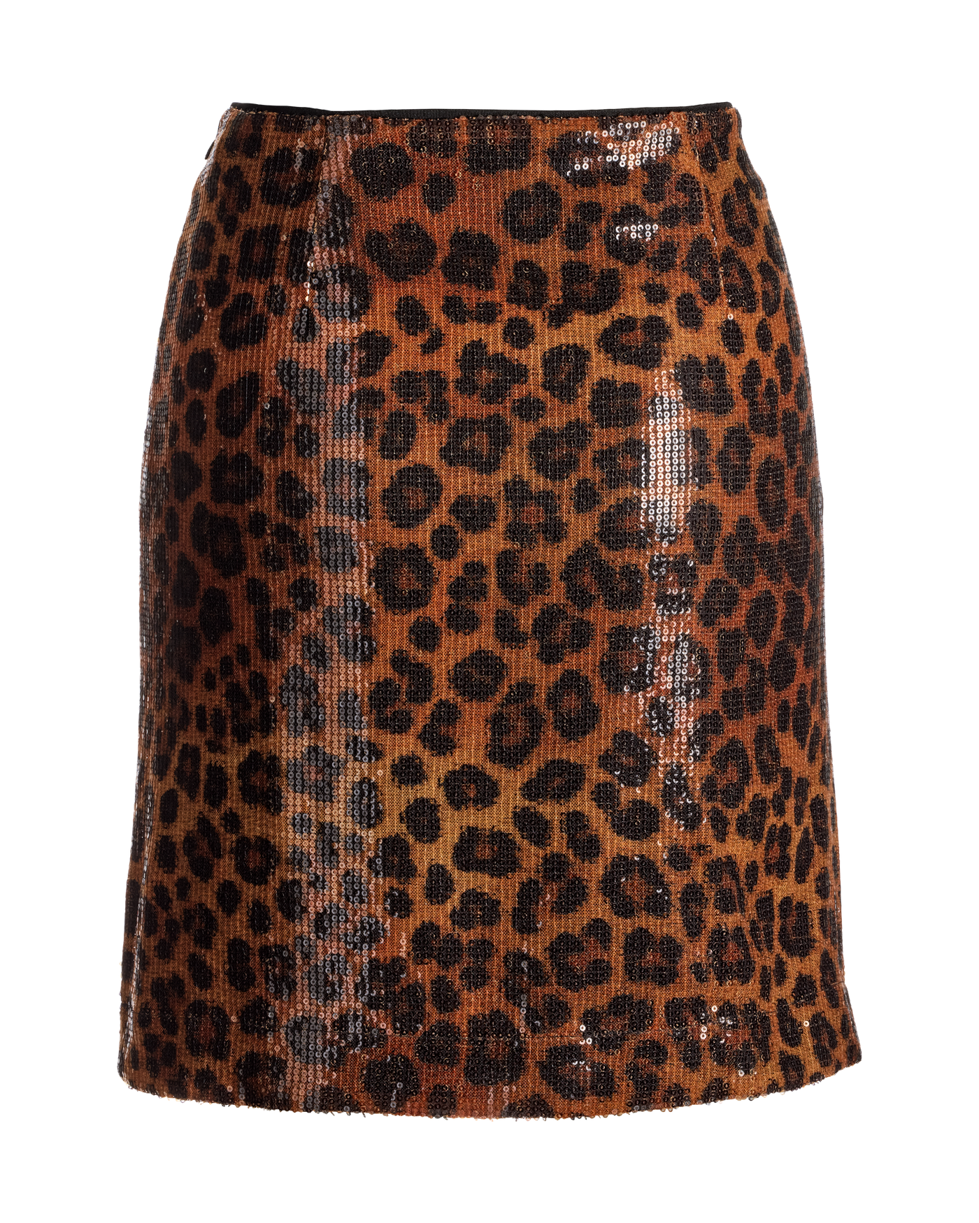 Leopard Print Sequin Skirt Fierce Feline