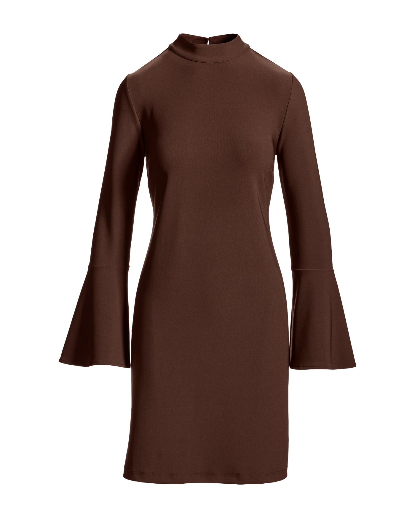 Beyond Travel Bell Sleeve Dress - Coffee Bean | Boston Proper