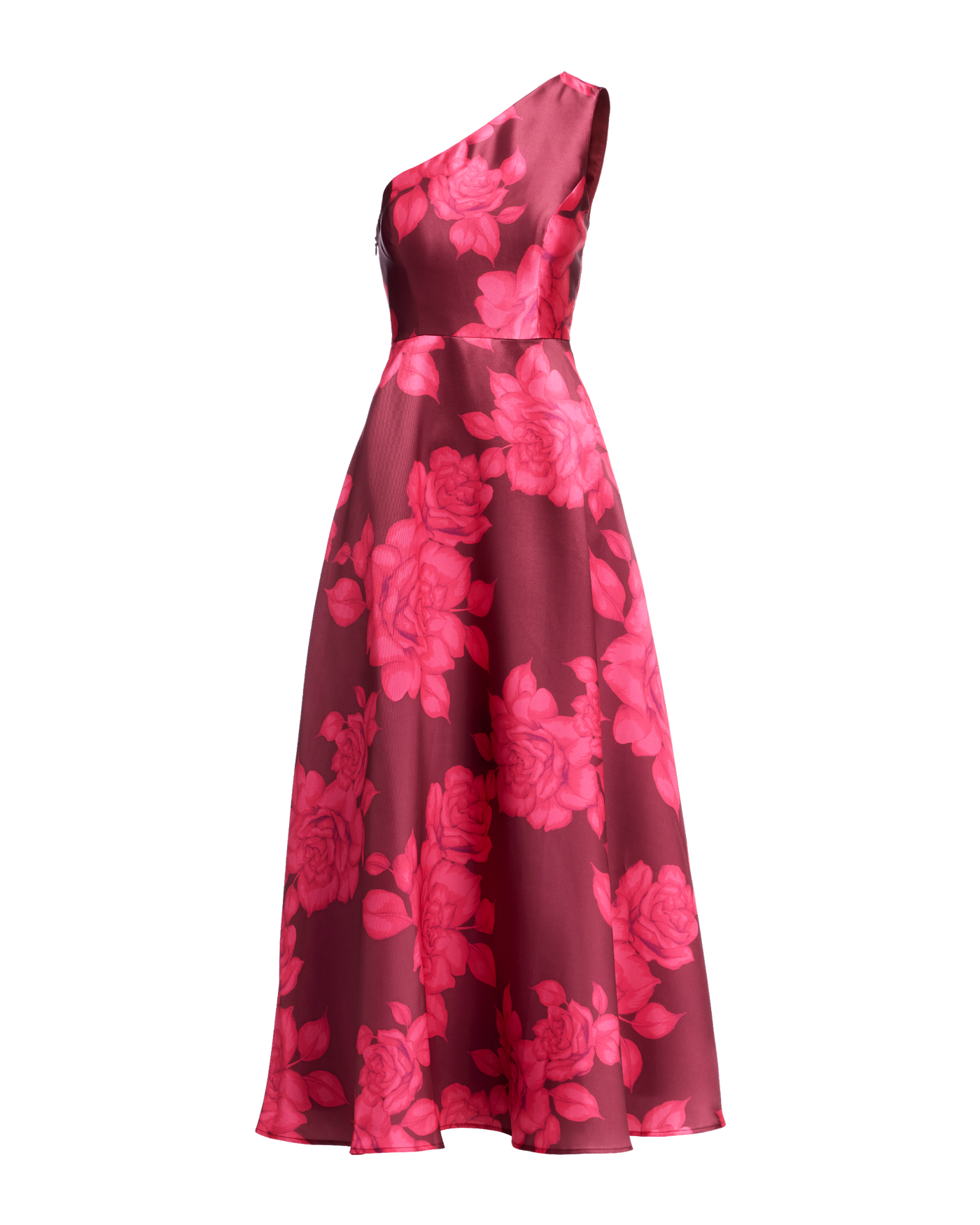 strapless open back dress Red One-Shoulder Mini Dress | Cameron Style by Lady Black Tie main image 1