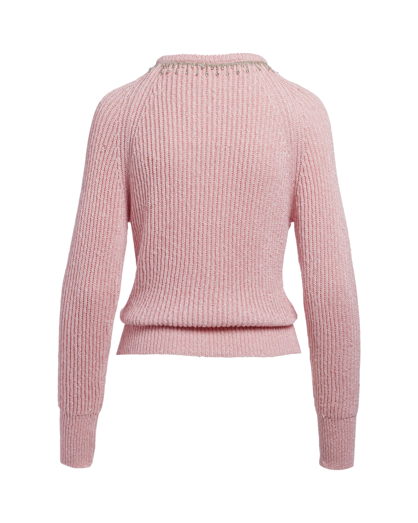 Keyhole Trim Embellished Sweater - Bridal Rose | Boston Proper