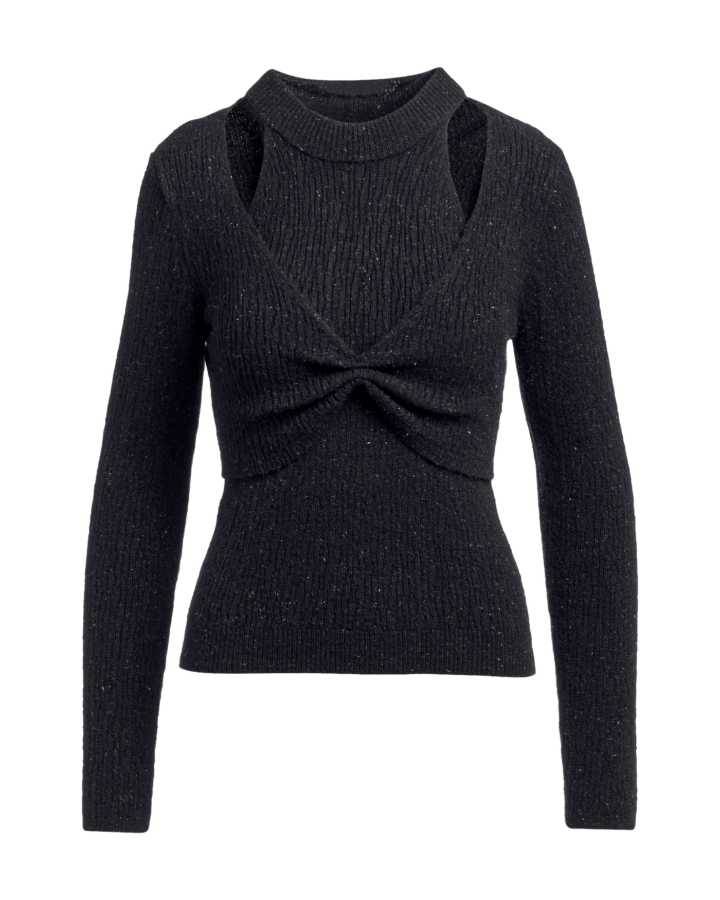 Cutout Ruched Sweater Set - Black | Boston Proper