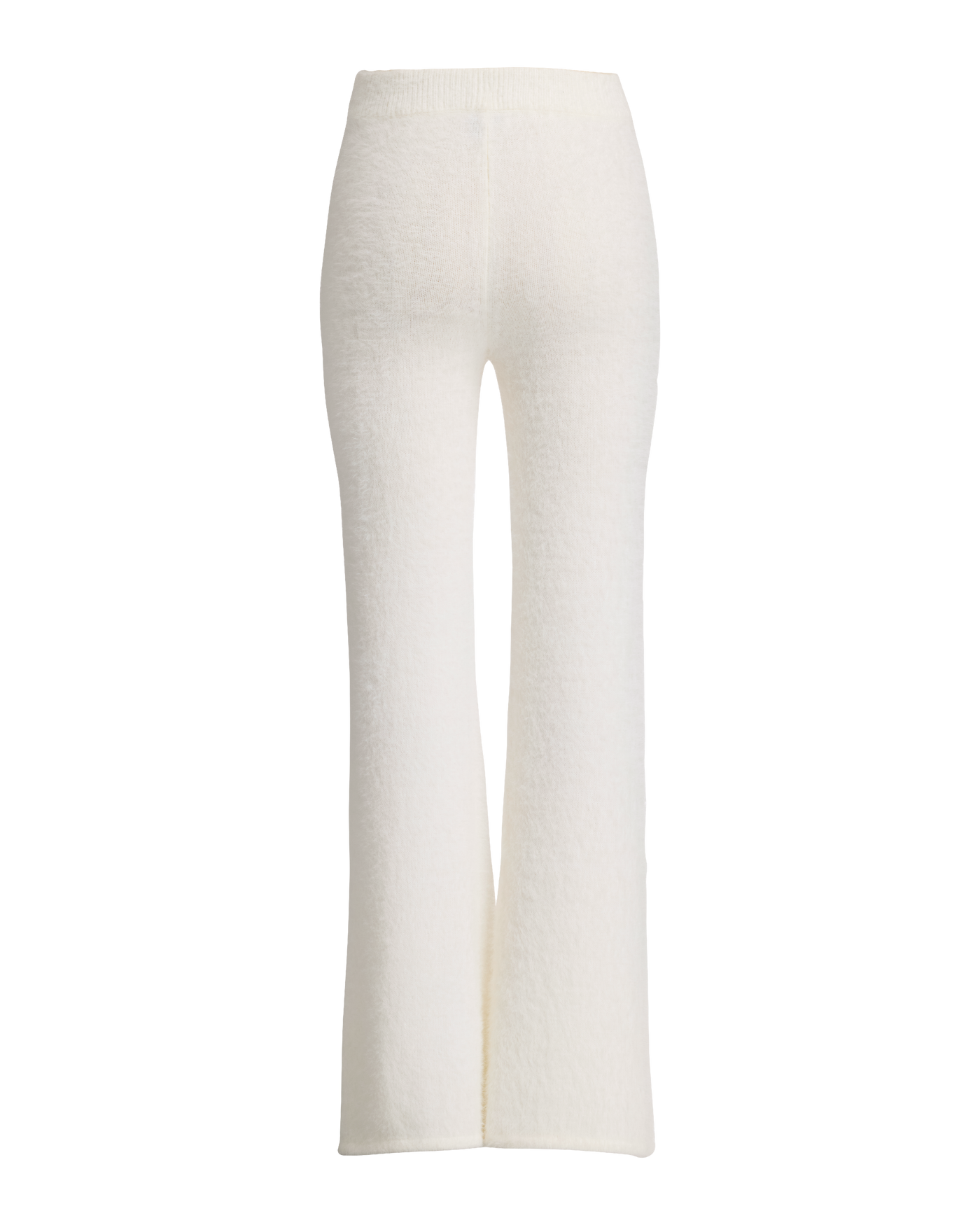 Plush Cardigan and Wide Leg Lounge Set Off White