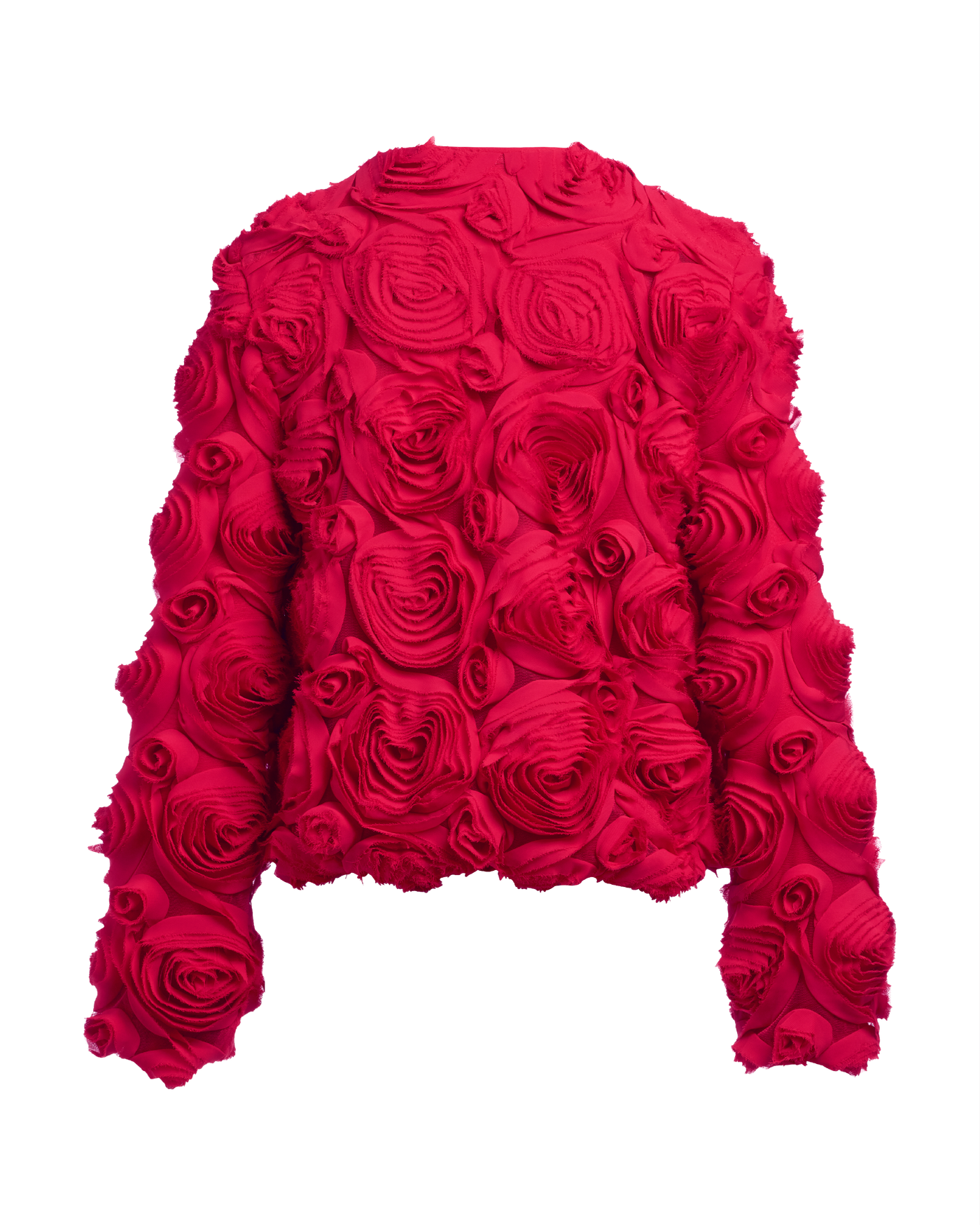 Rosette Zip Up Jacket - Racing Red | Boston Proper