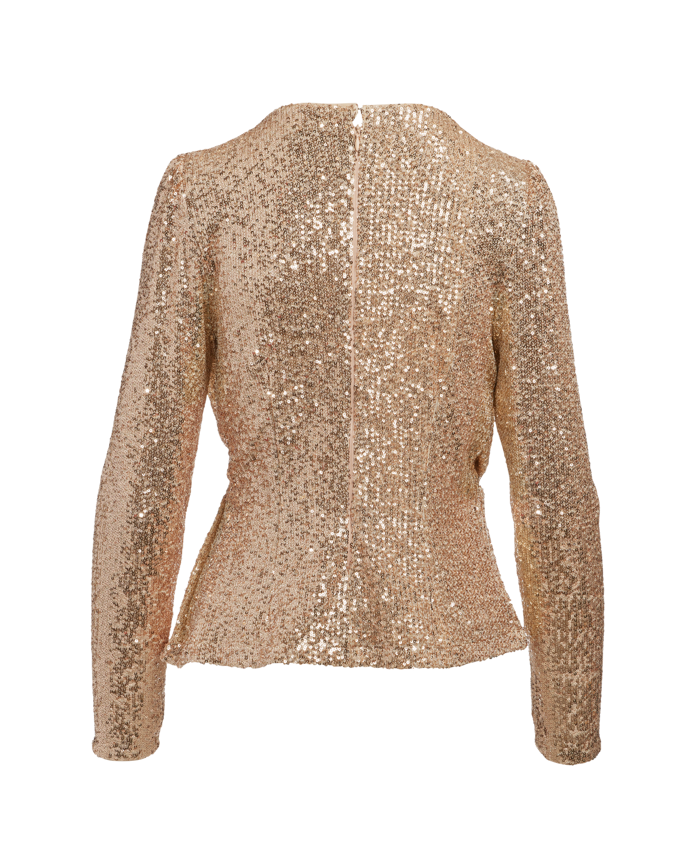 slim fit dress slacks Rose Gold Sequin Peplum Top – Quinny Bee Boutique main image 0
