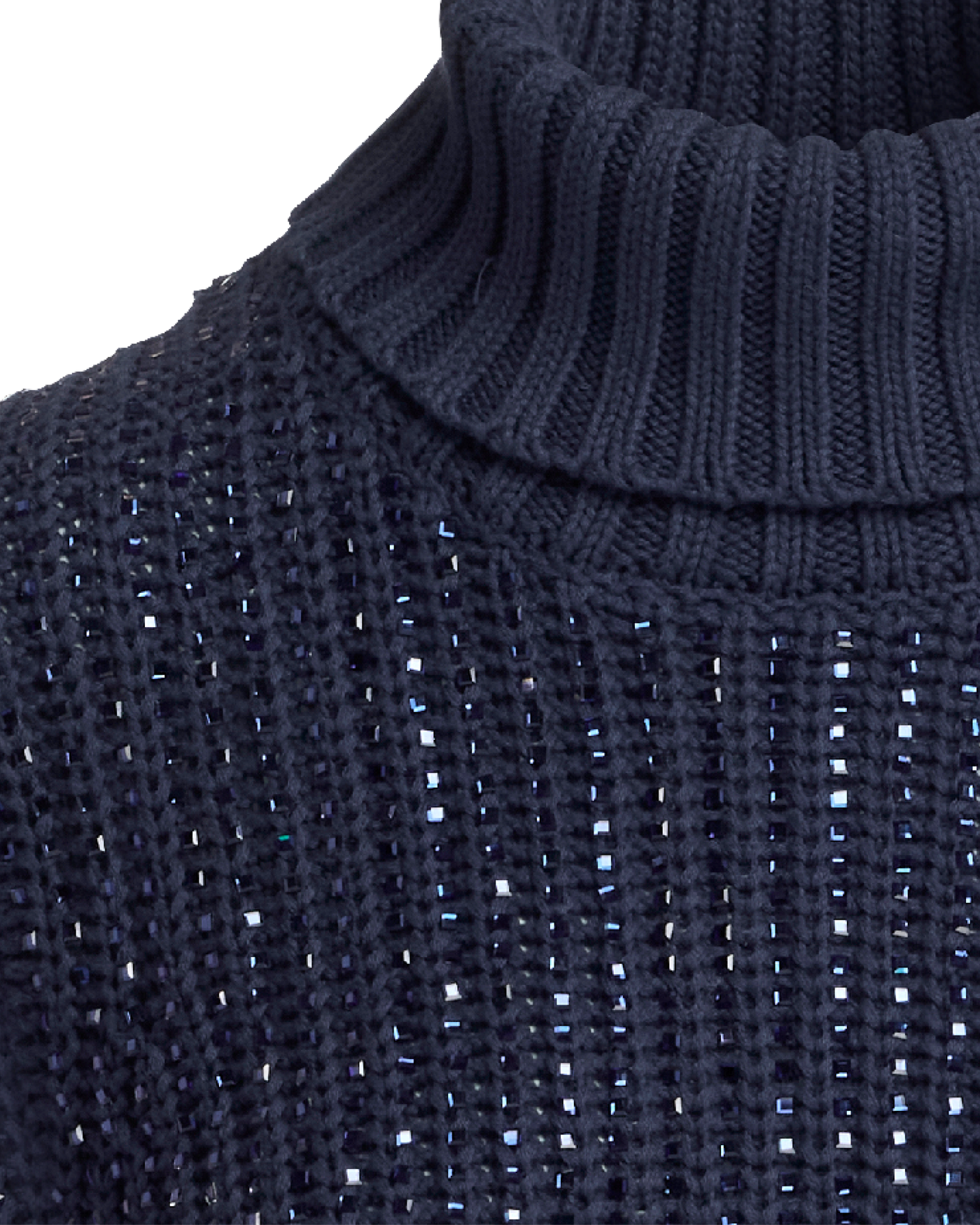 ニット/セーター Crystal Embellished Turtleneck Knit Top ZIMMERMANN + NET SUSTAIN Matchmaker cropped crystal-embellished
