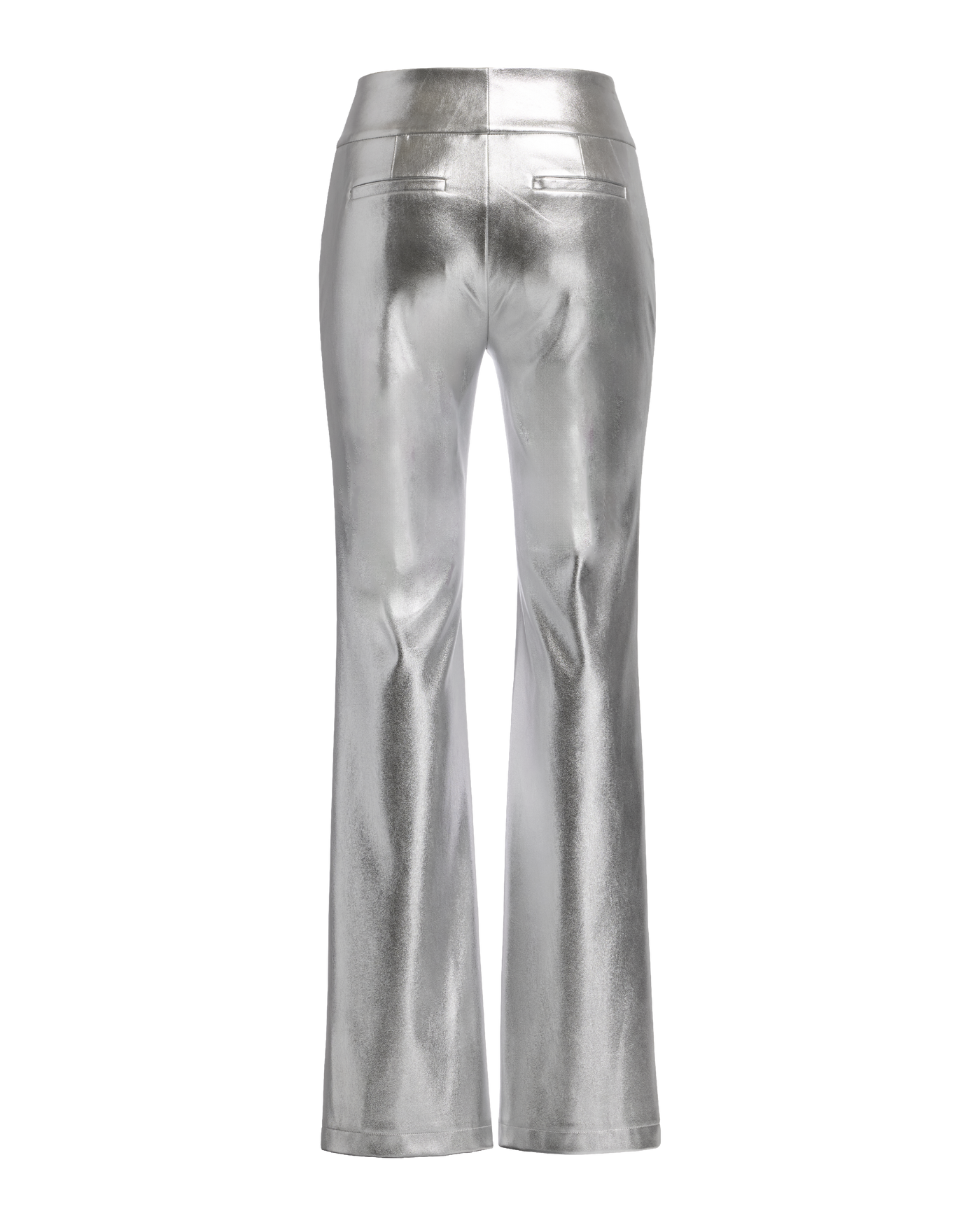 Faux Leather Bootcut Pant - Silver | Boston Proper display picture 1