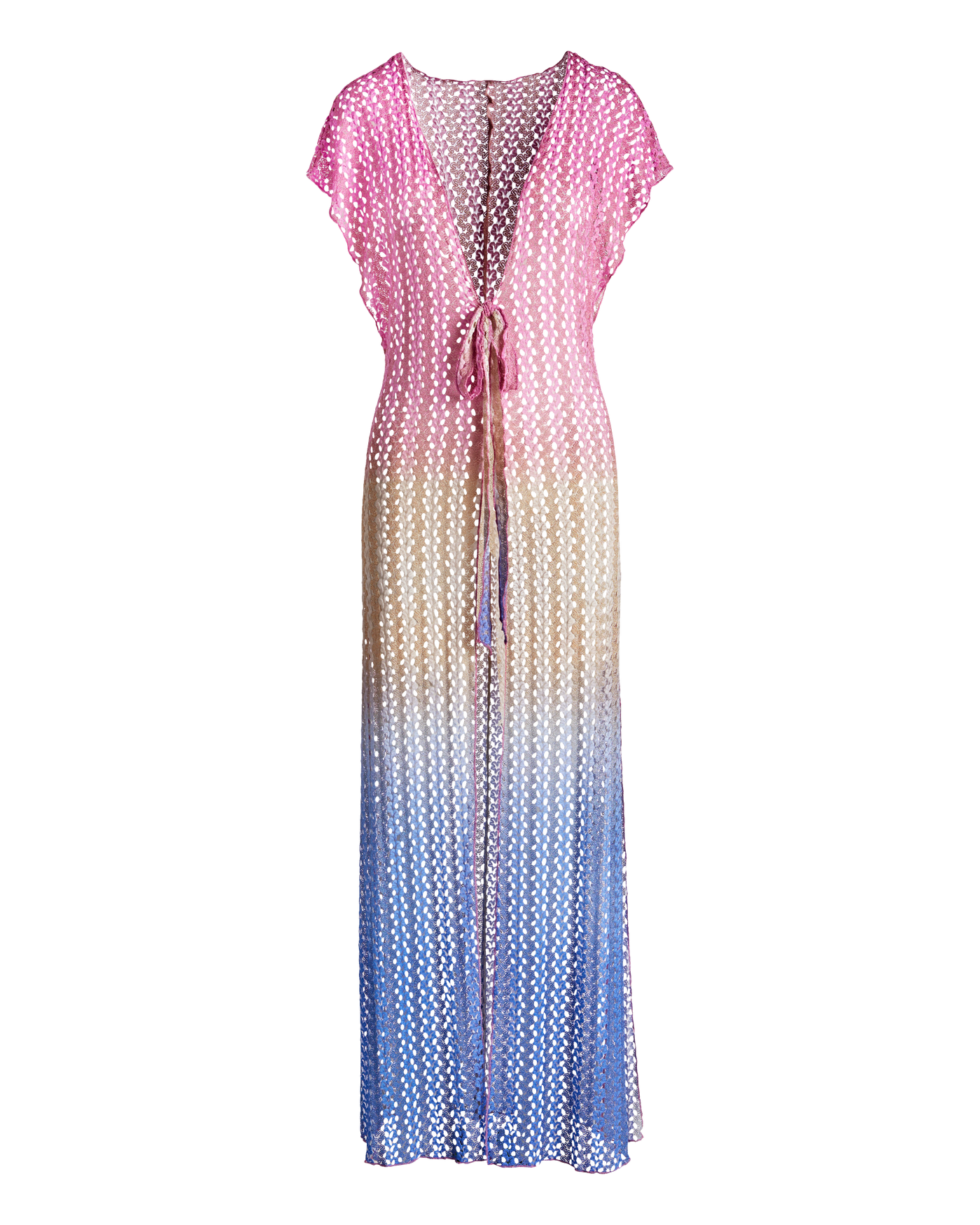 Ombre Crochet Maxi Coverup - Pink Multi | Boston Proper