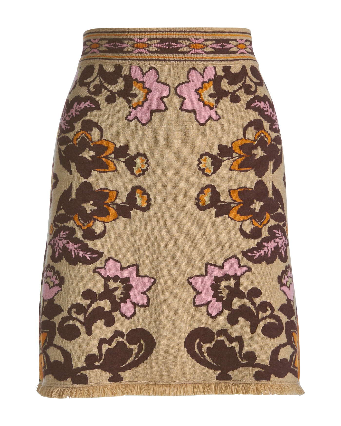 Intarsia Sweater Knit Mini Skirt - Caitlin Scrolls | Boston Proper
