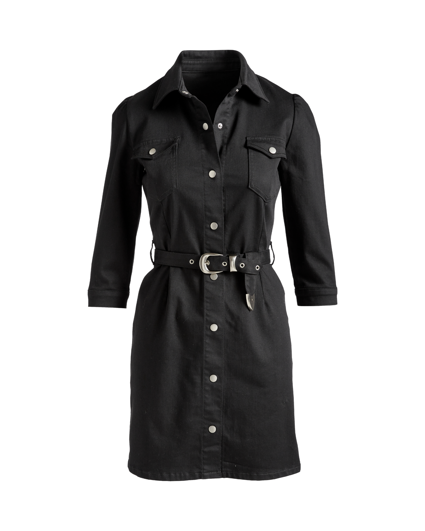 boston proper denim dress Grommet Belted Denim Dress - Rinse