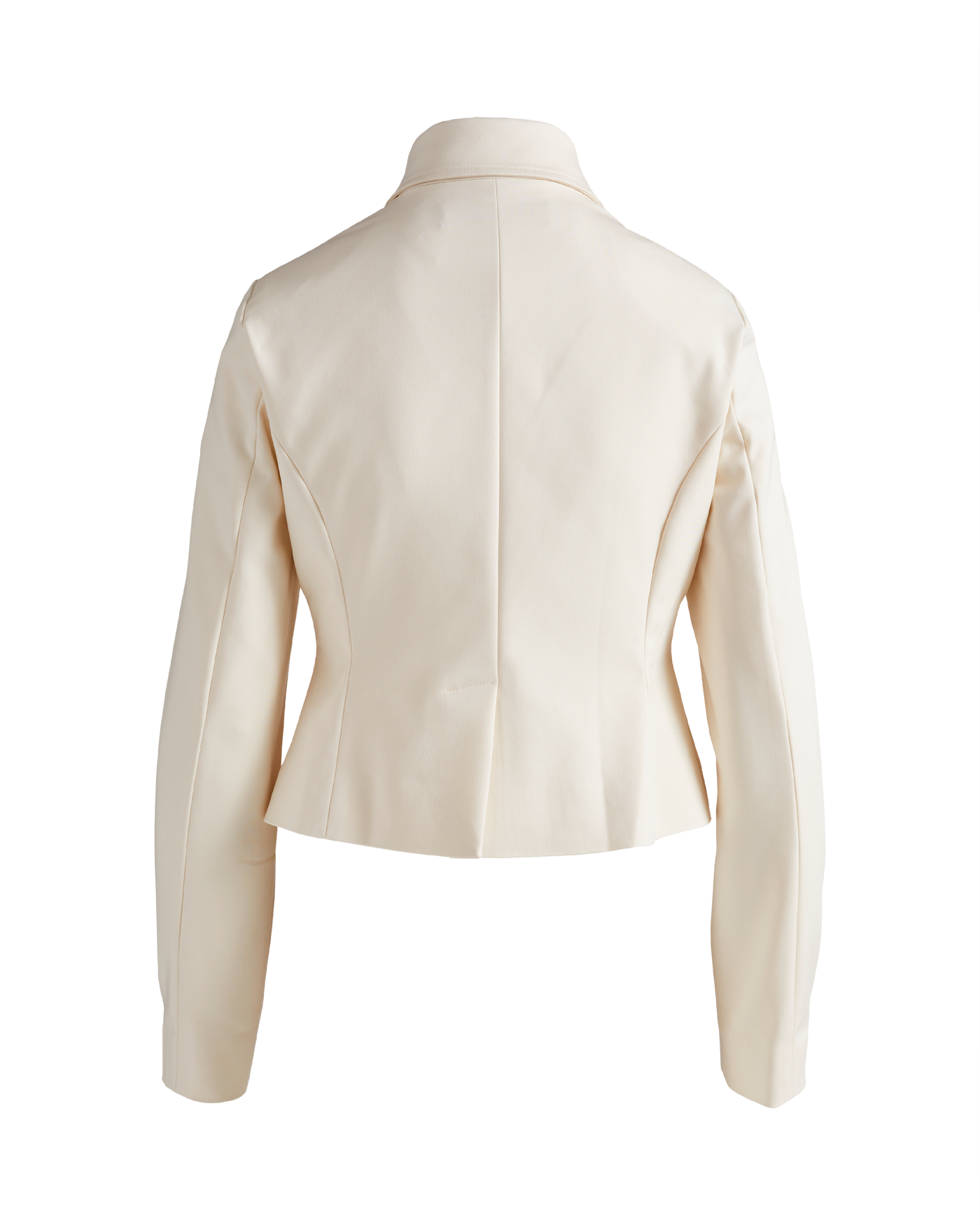 Modern Zip Front Crest Button Jacket Ivory | Boston Proper