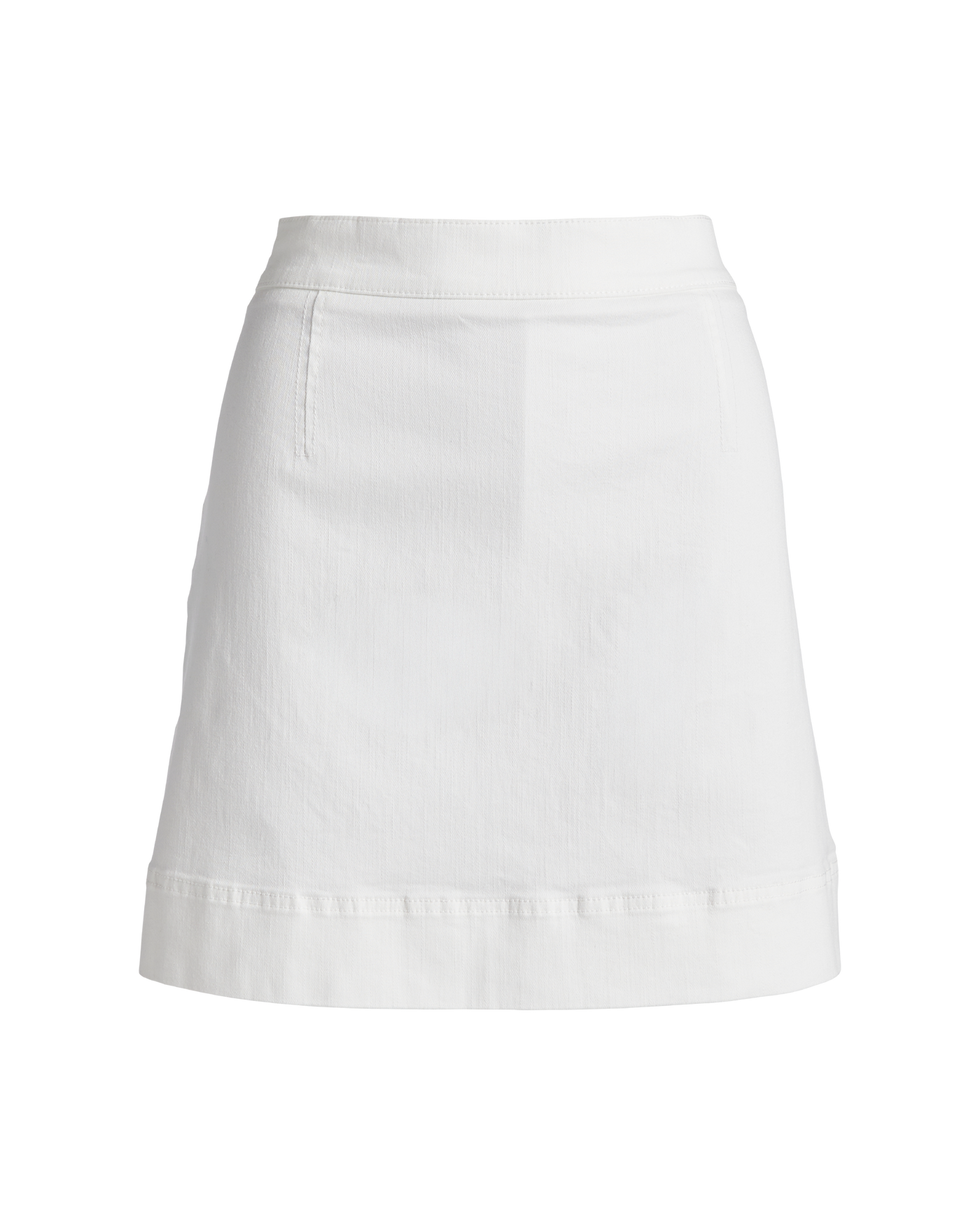 Chic Denim Skort - White/Denim | Boston Proper