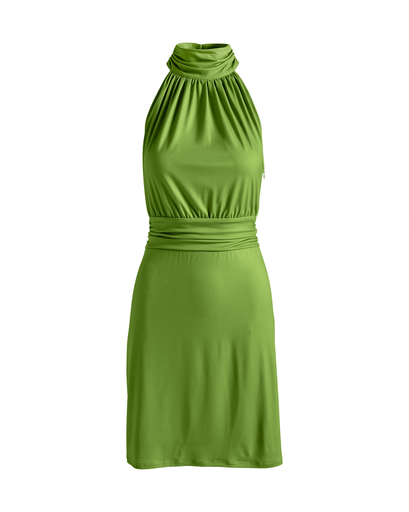 Boston Proper - Peridot Green - High Neck Blouson Dress - XL