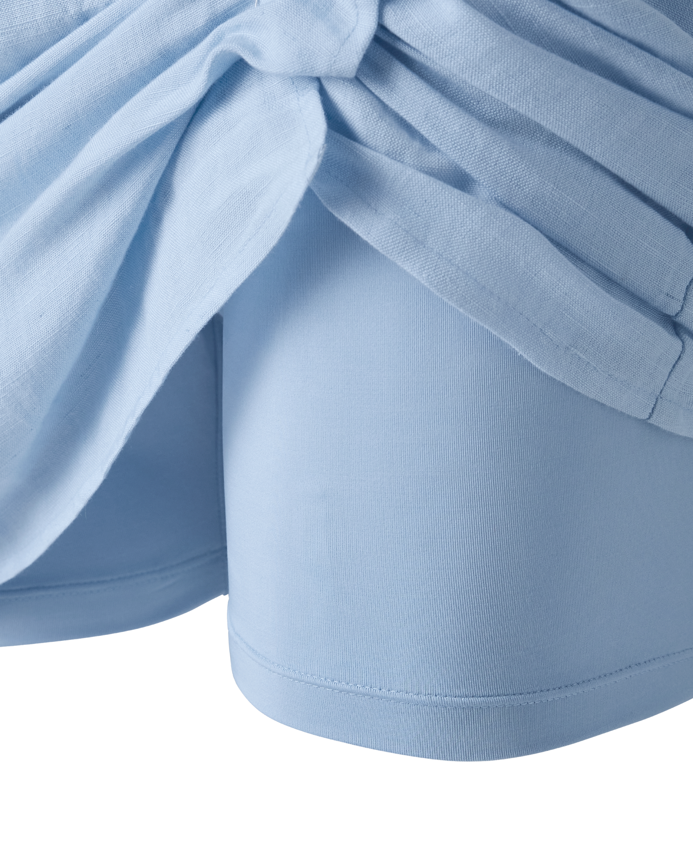 Flirty Linen Wrap Skort Blue Bell | Boston Proper