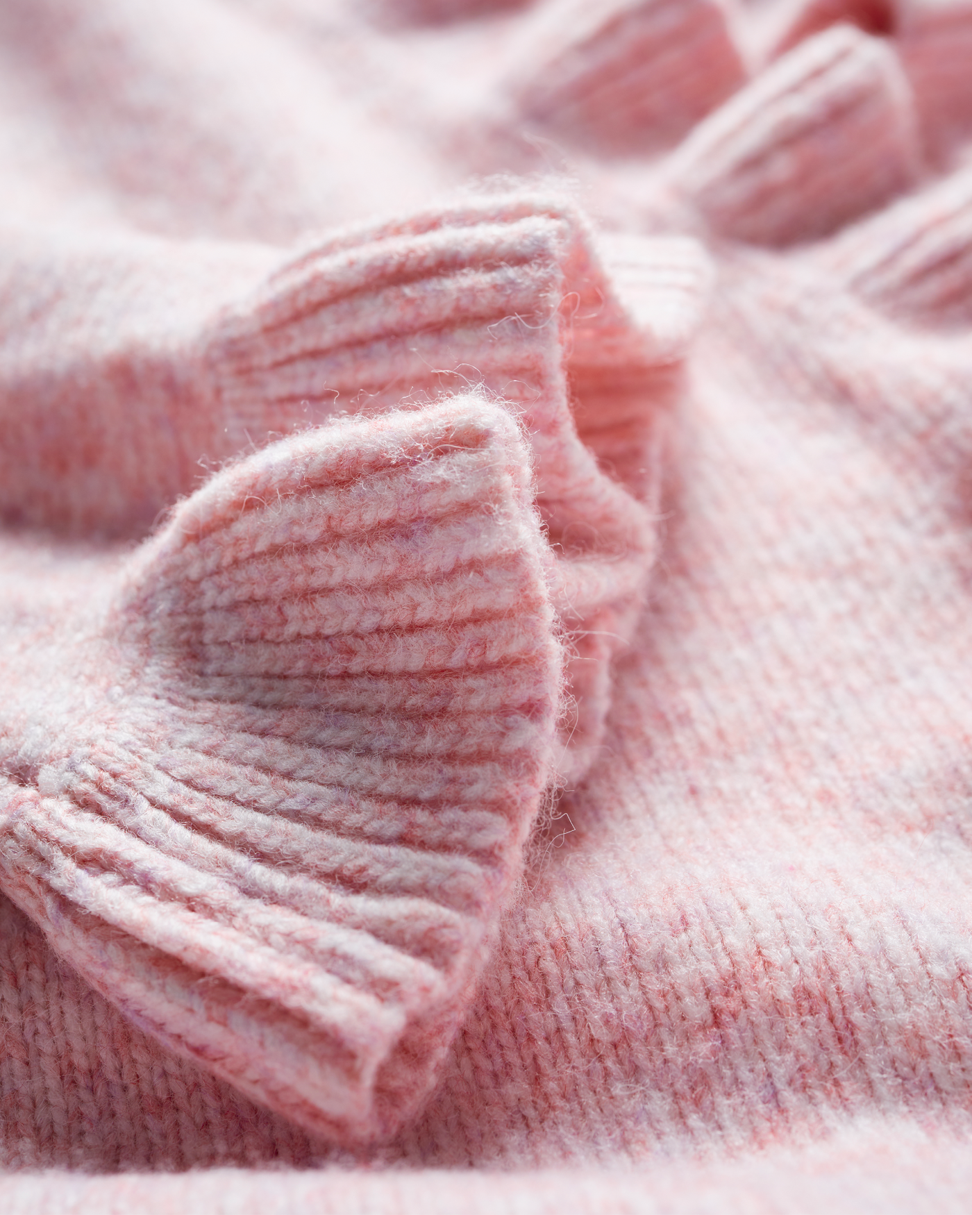 Relaxed Ruffle Open Front Cardigan - Blushing Pink | Boston Proper