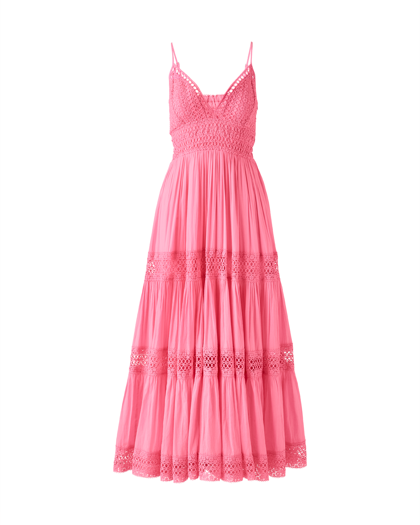 Eyelet Lace Maxi Dress - Sachet Pink | Boston Proper